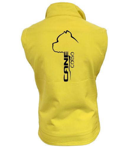Female Cane Corso Softshell Gilet Yellow (Black)