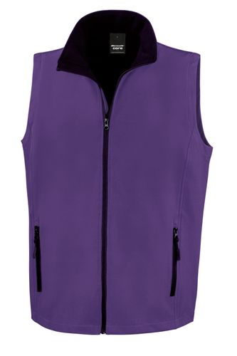Unisex Whippet Softshell Gilet Purple (Black)