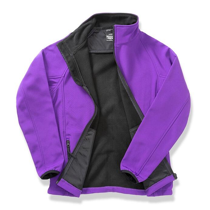 The Barking Tricksters Female Softshell Jacket Purple