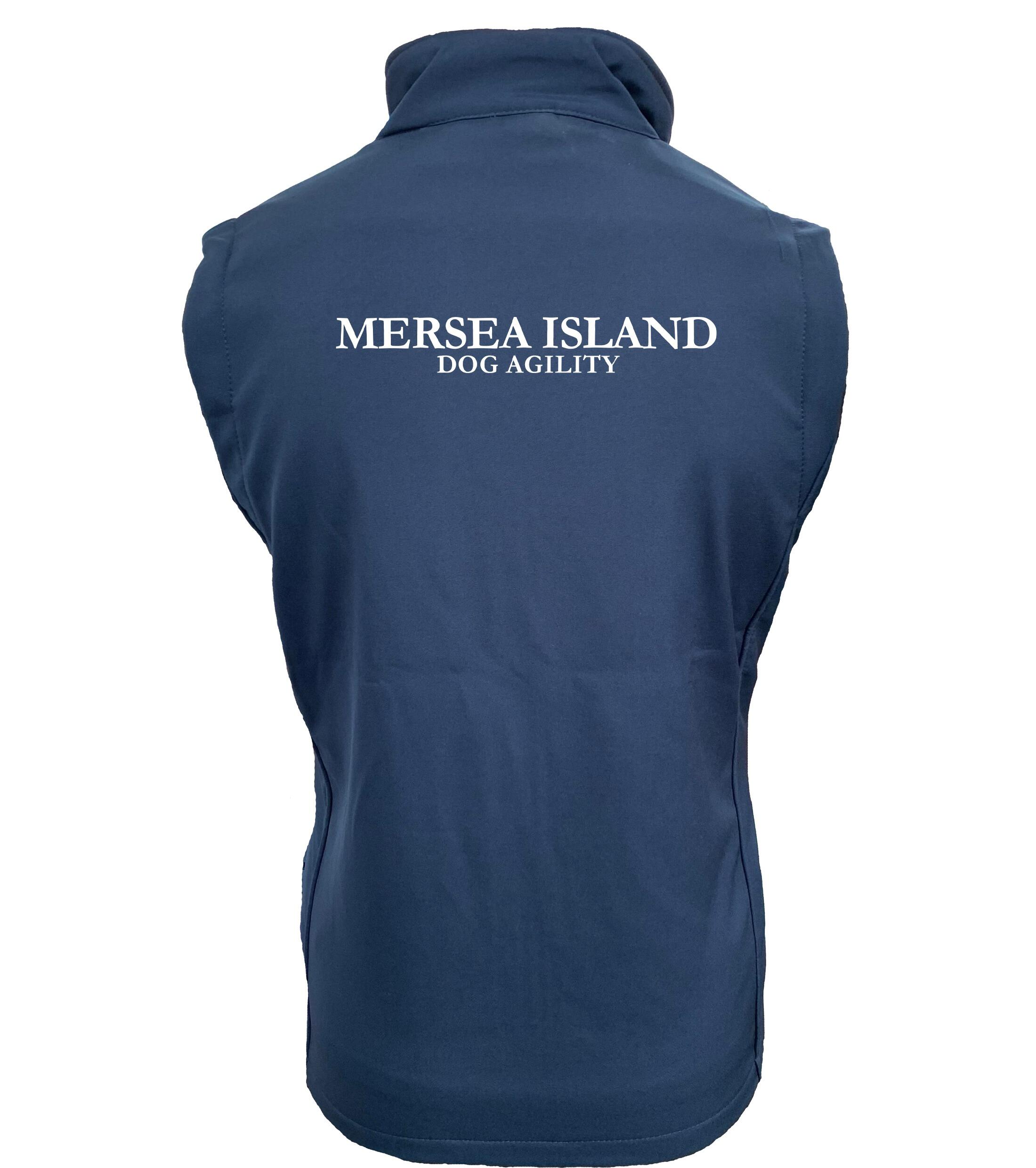 Mersea Island Dog Agility Female Softshell Gilet Navy Royal