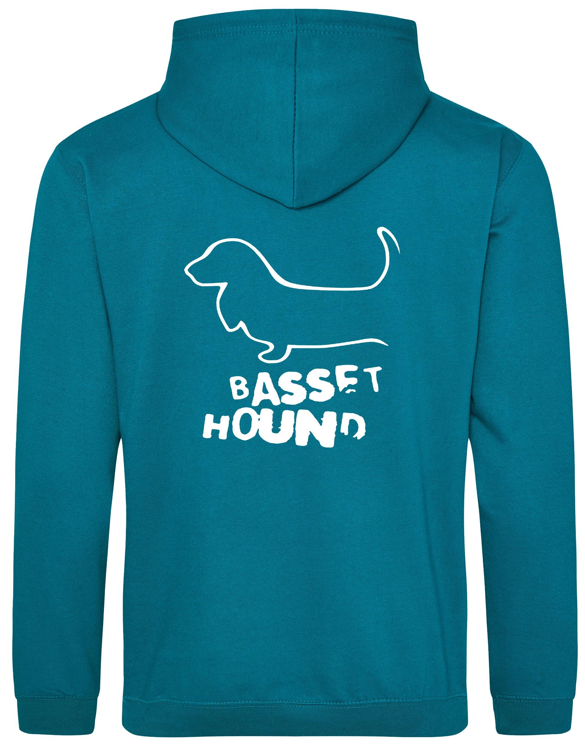 Basset Hound Dog Breed Design Pullover Hoodie – Style and Comfort for Dog Lovers