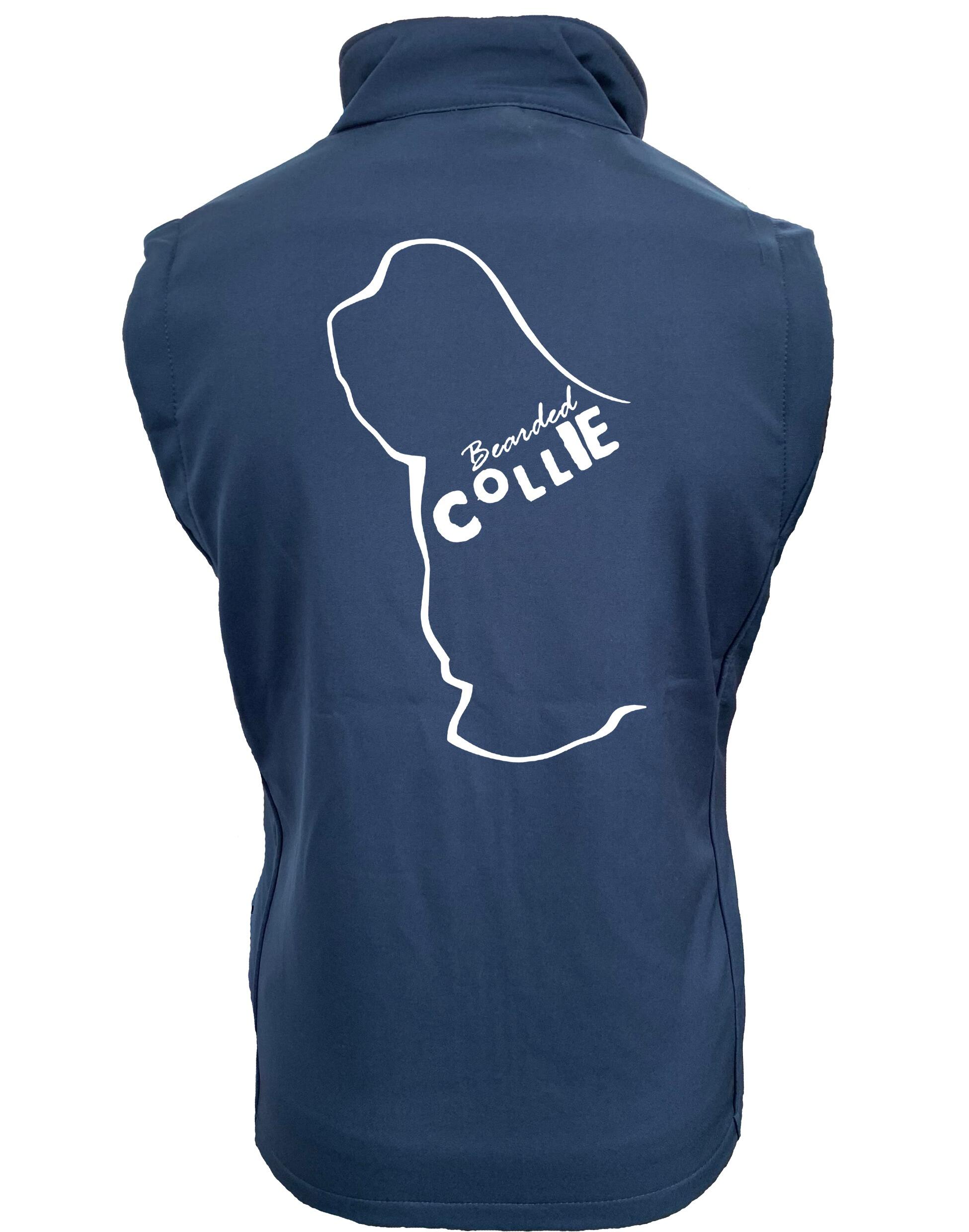Unisex Bearded Collie Softshell Gilet – Style Meets Comfort for Bearded Collie Lovers