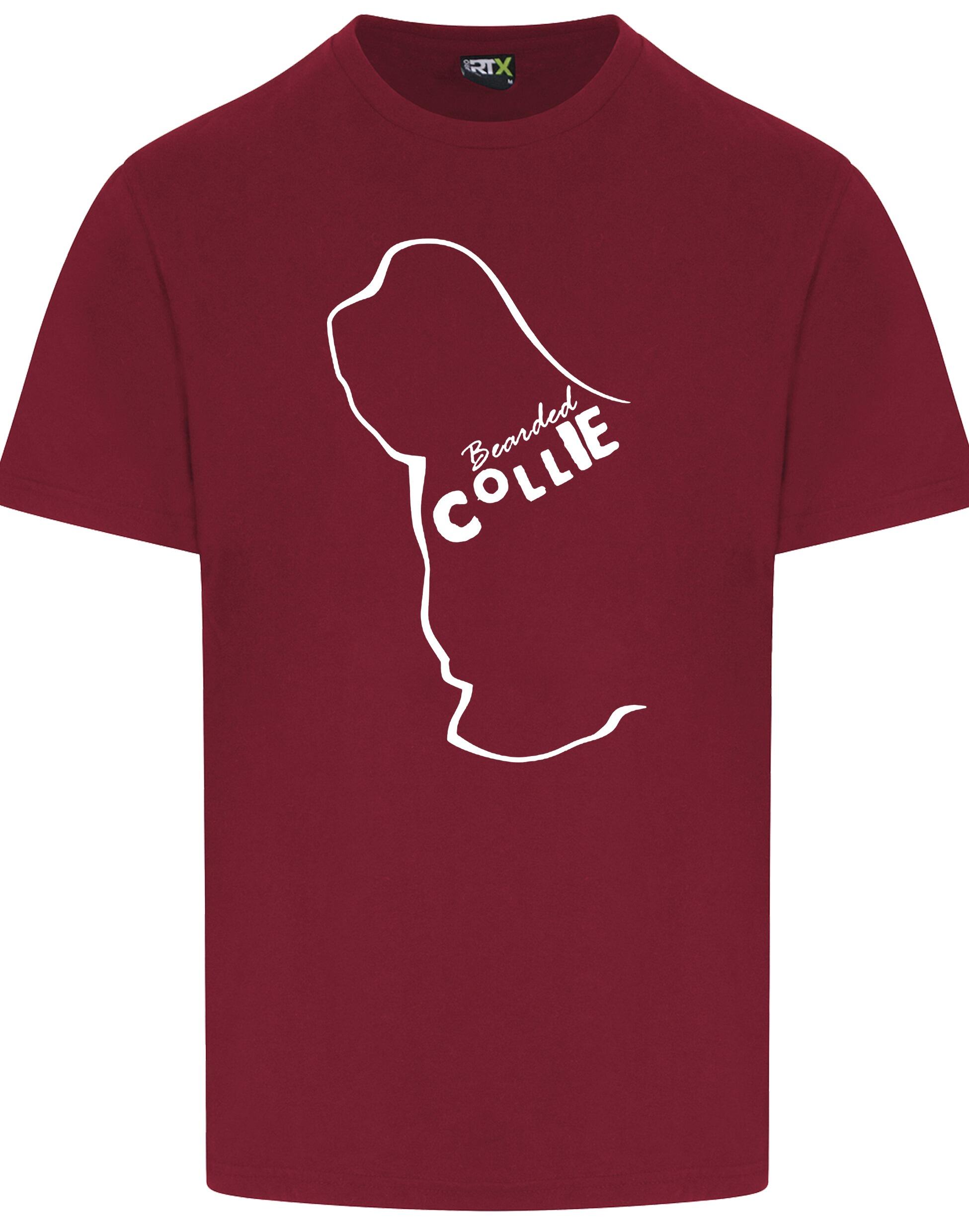 Unisex Roundneck T-shirt with Bearded Collie Dog Breed Design – Style for Every Bearded Collie Fan