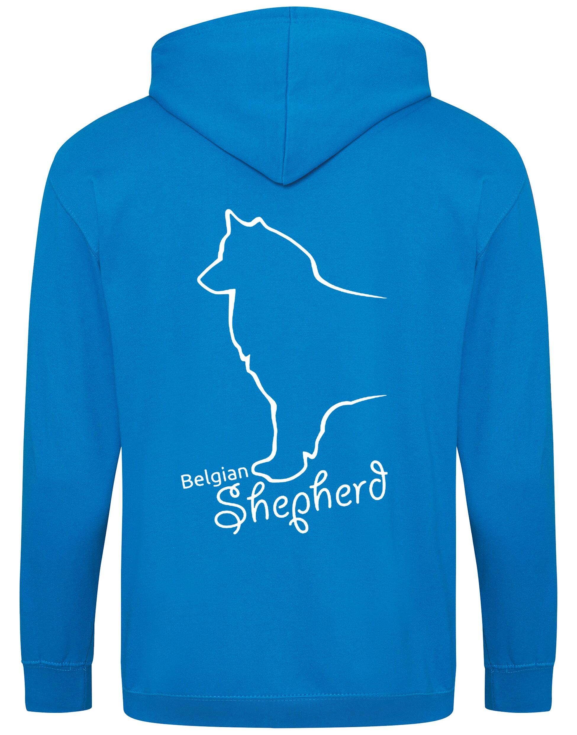 Belgian Shepherd Dog Breed Design Zipped Hoodie – Style and Comfort for Dog Lovers