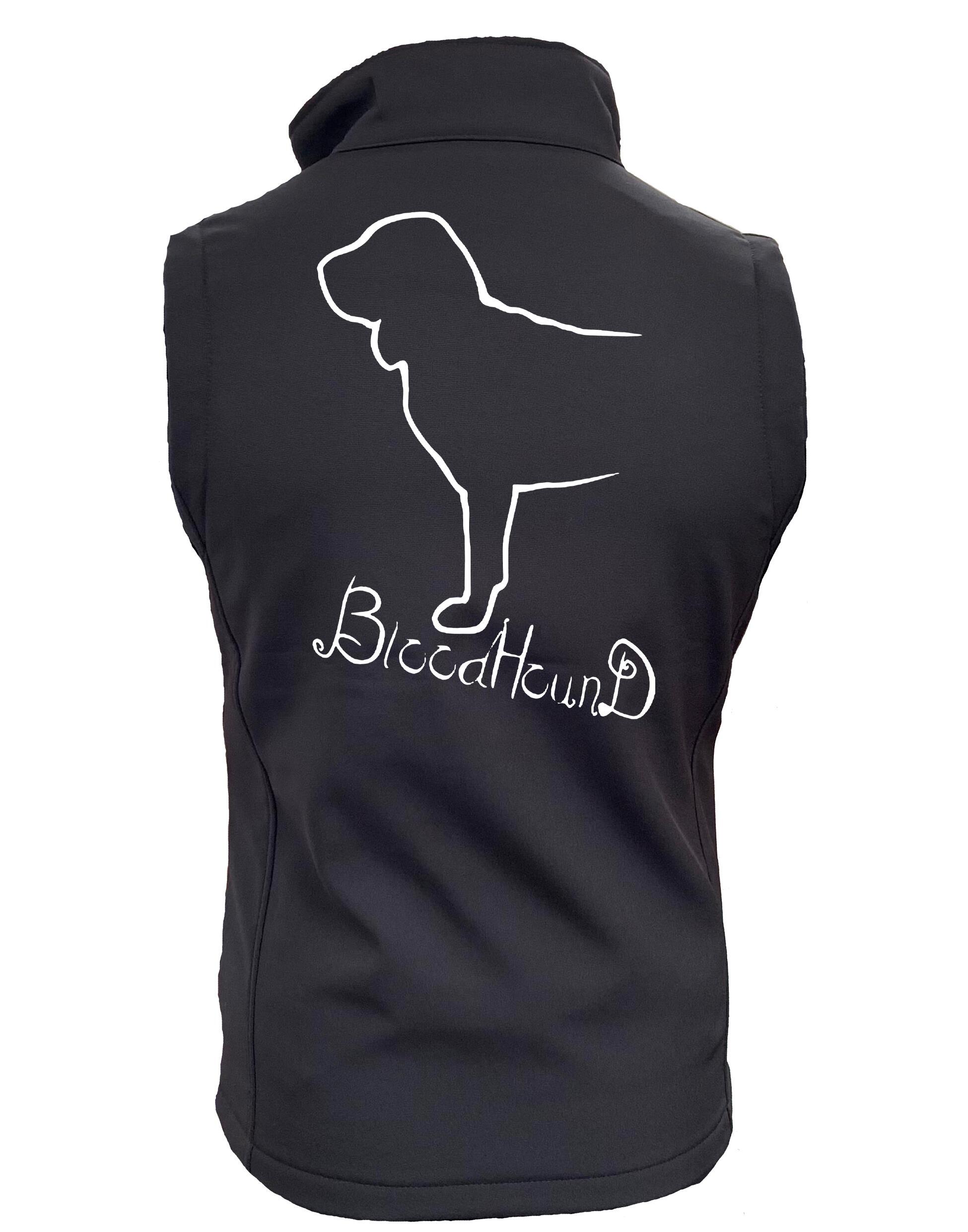 Bloodhound Dog Breed Design Unisex Softshell Gilet – Style Meets Comfort for Bloodhound Lovers