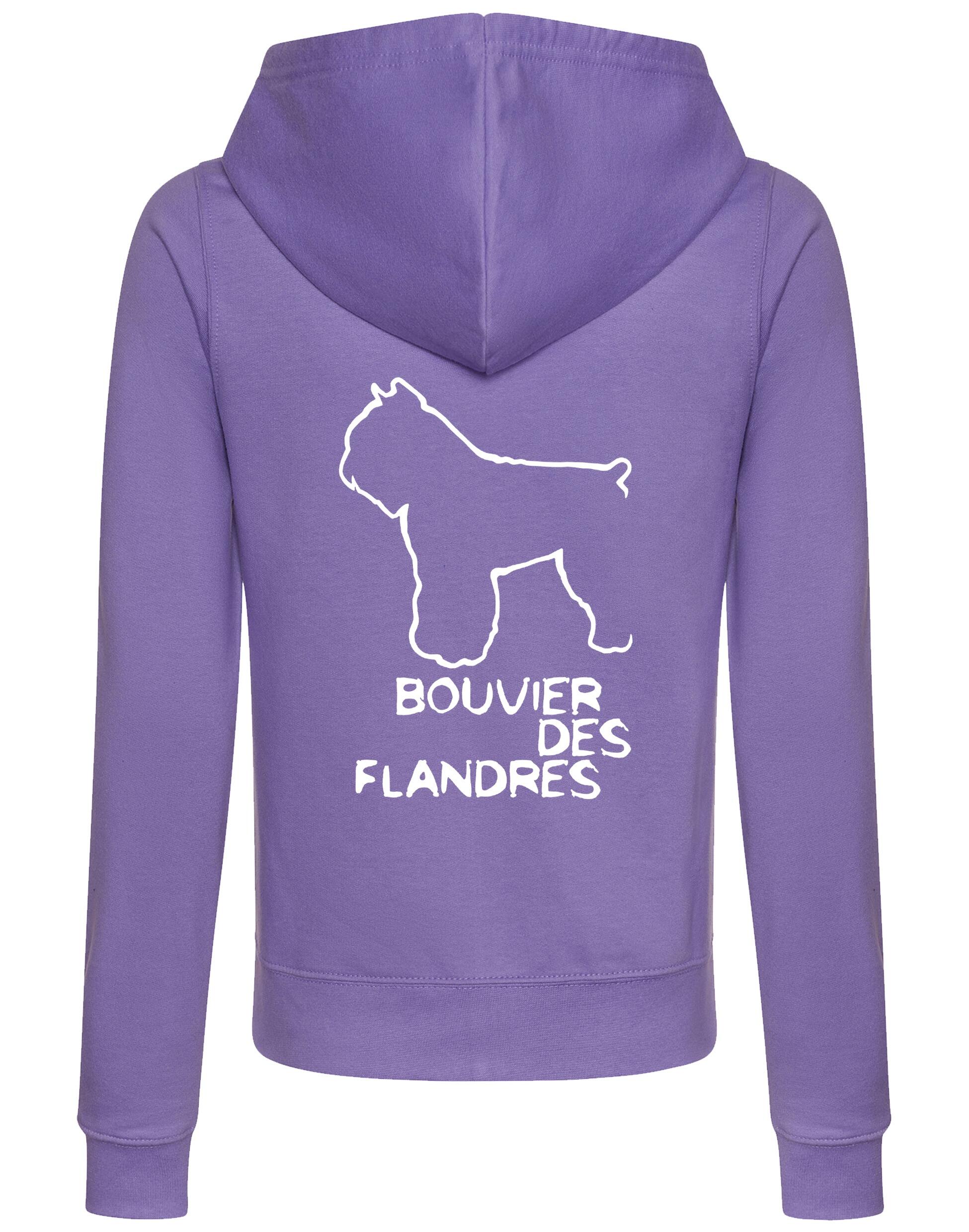 Bouvier des Flandres Dog Breed Women’s Zipped Hoodie – Style, Comfort, and Bouvier Pride