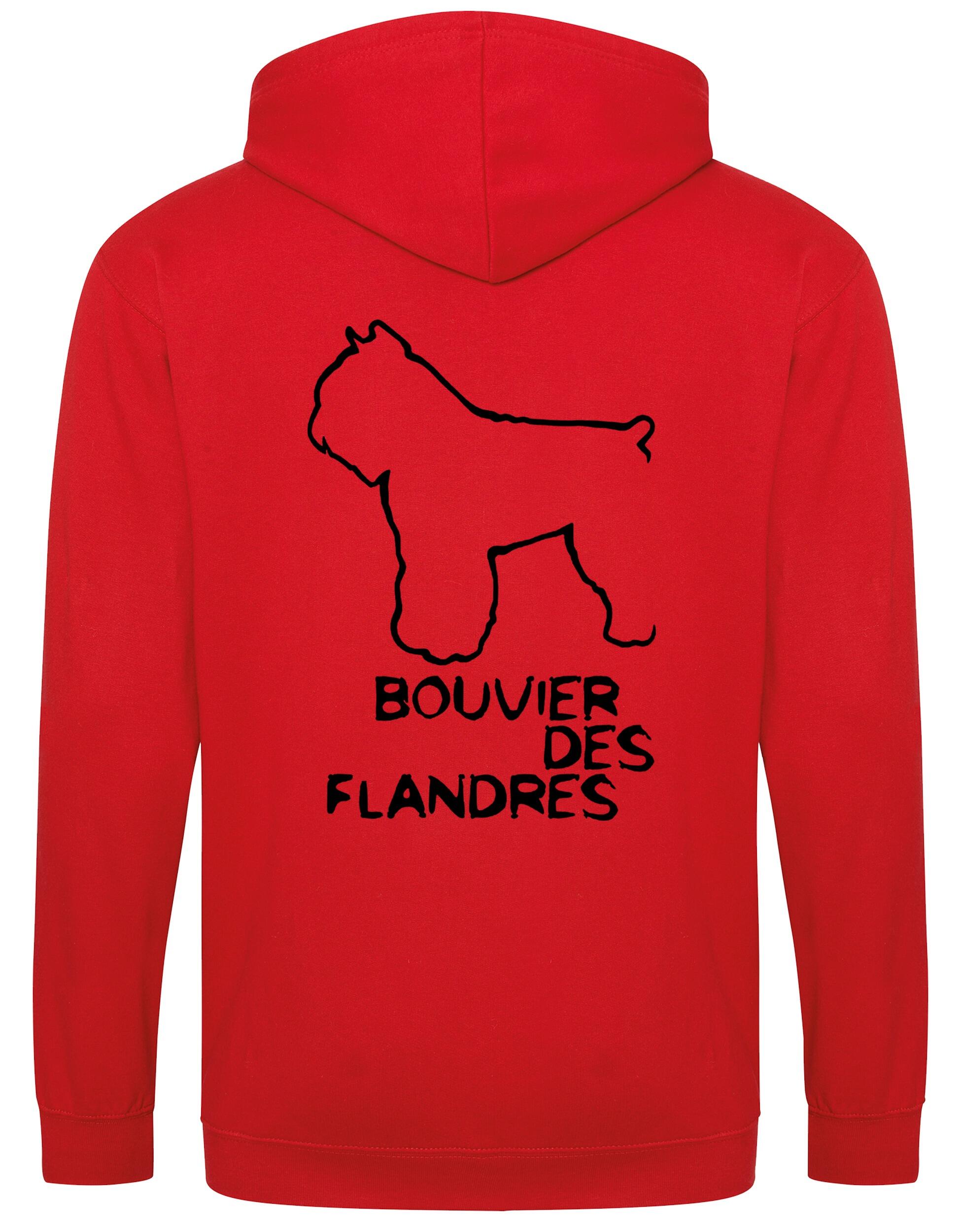 Bouvier des Flandres Dog Breed Design Unisex Zipped Hoodie – Style and Comfort for Dog Lovers