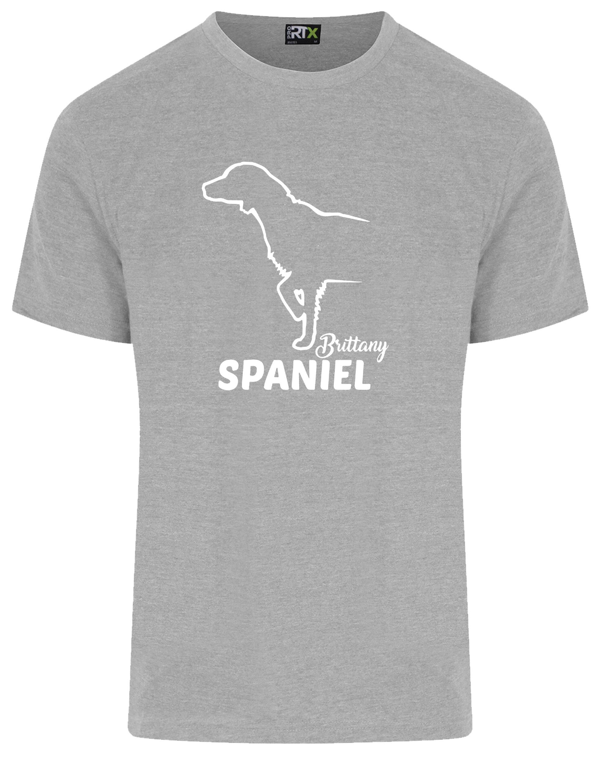 Unisex Roundneck T-shirt with Brittany Spaniel Dog Breed Design – Style for Every Brittany Spaniel Fan