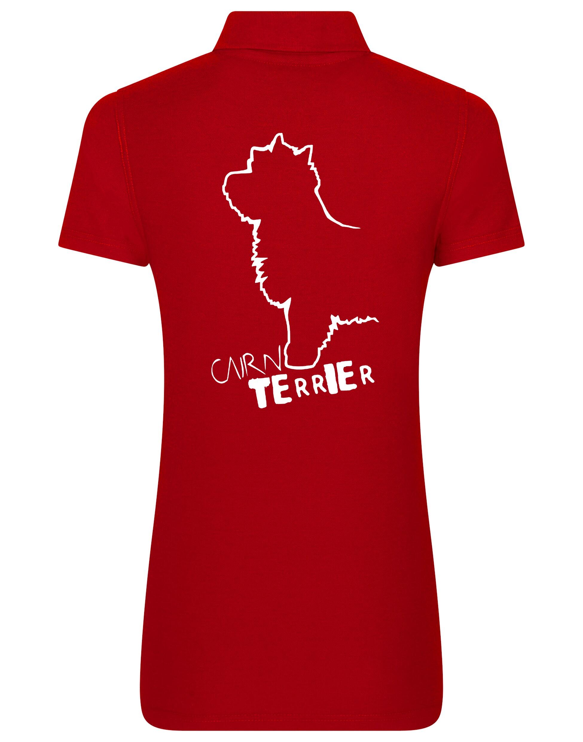Women’s Cotton Polo with Cairn Terrier Dog Breed Design – A Must-Have for Cairn Terrier Enthusiasts