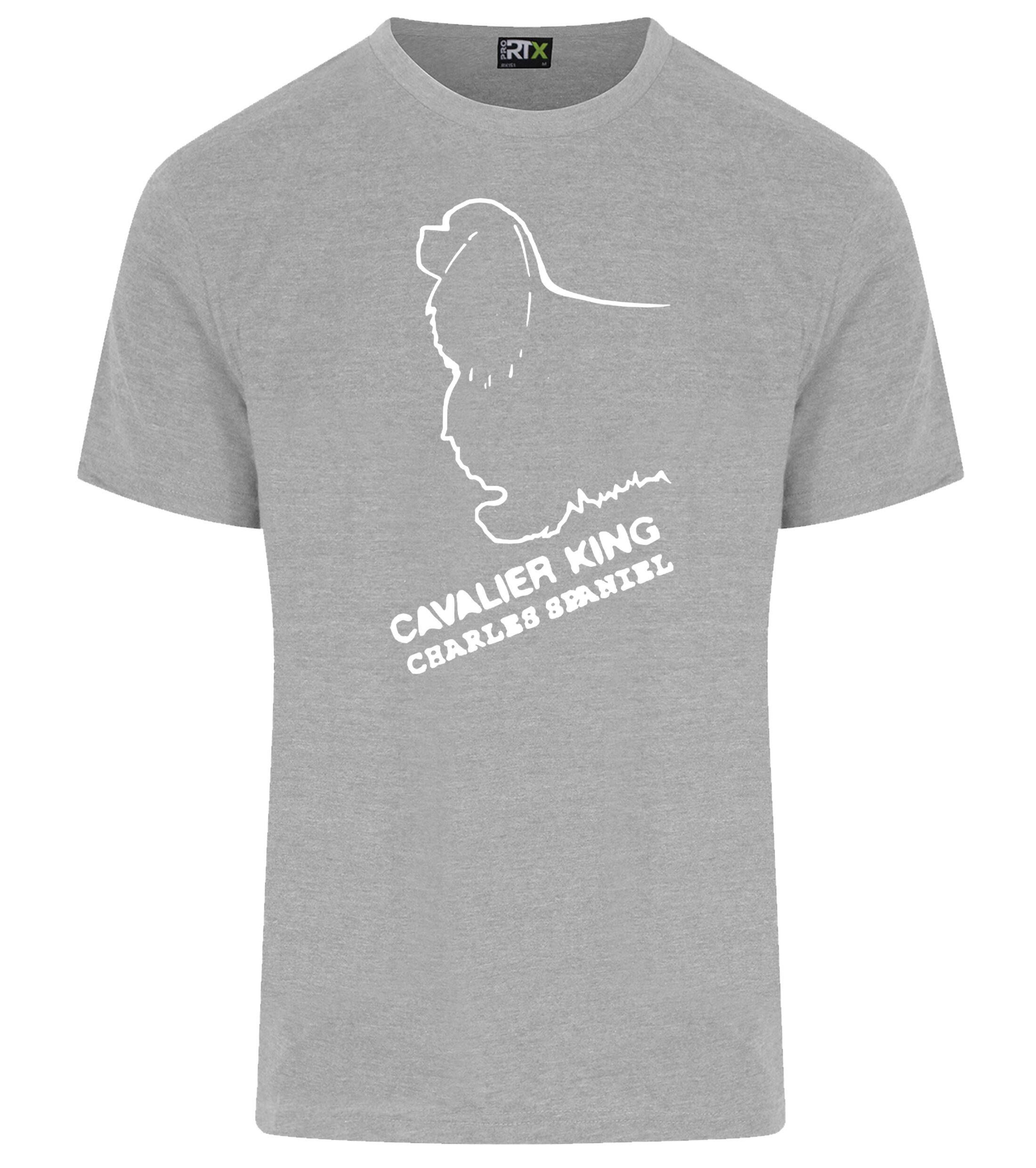 Unisex Roundneck T-shirt with Cavalier King Charles Spaniel Dog Breed Design – Style for Every Cavalier Fan
