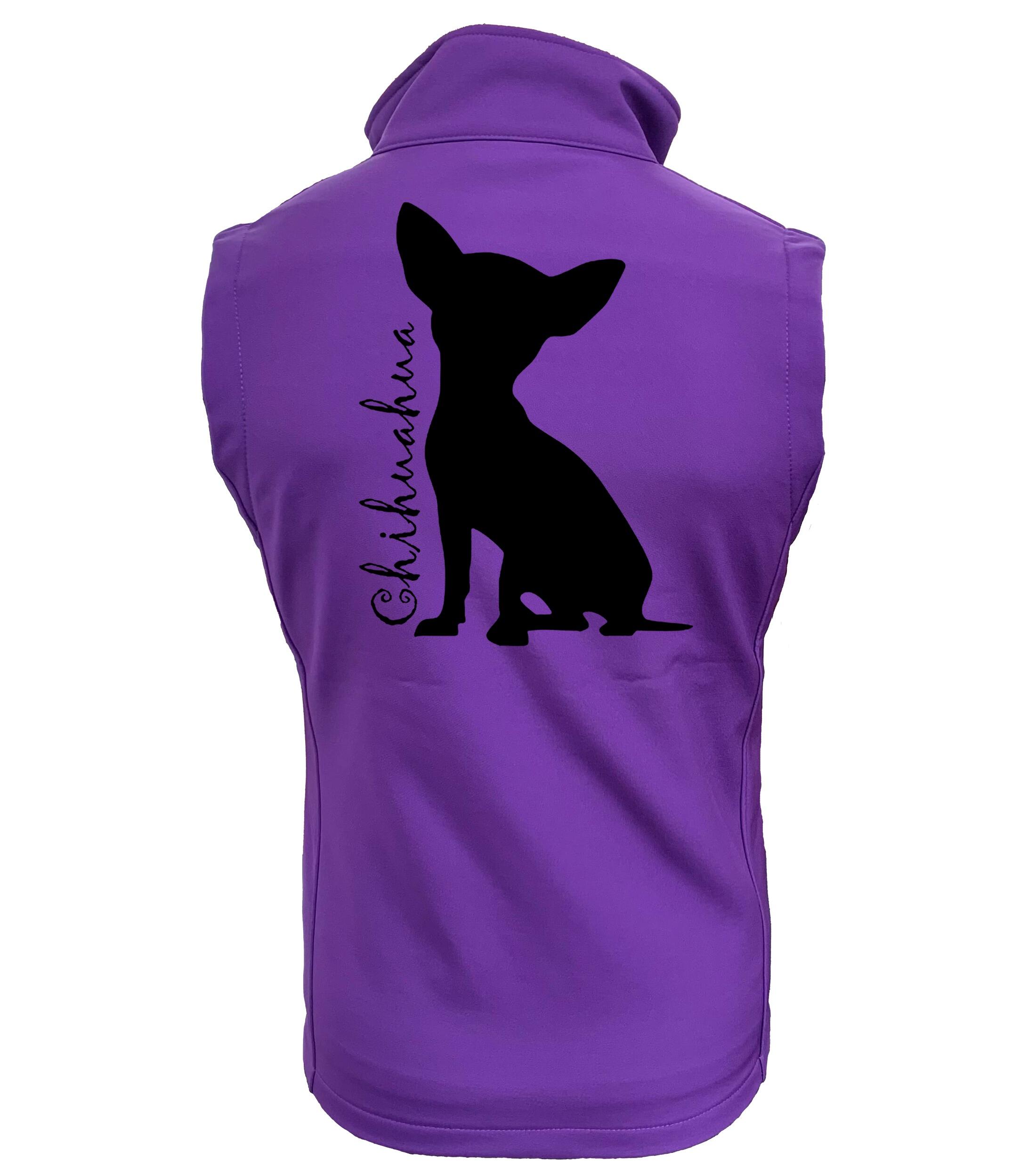 Unisex Softshell Jacket with Chihuahua Silhouette Design – Ideal Outdoor Companion for Chihuahua Lovers