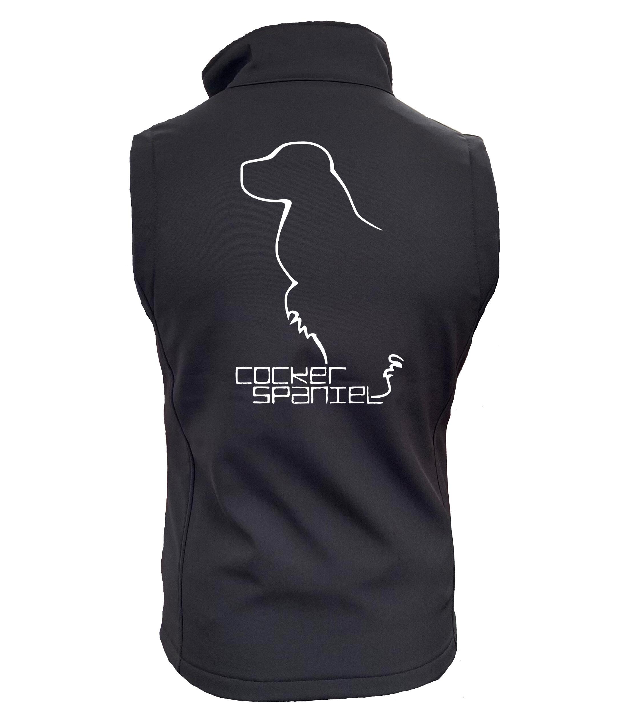 Cocker Spaniel Dog Breed Design Unisex Softshell Gilet – Style and Function for Cocker Spaniel Lovers