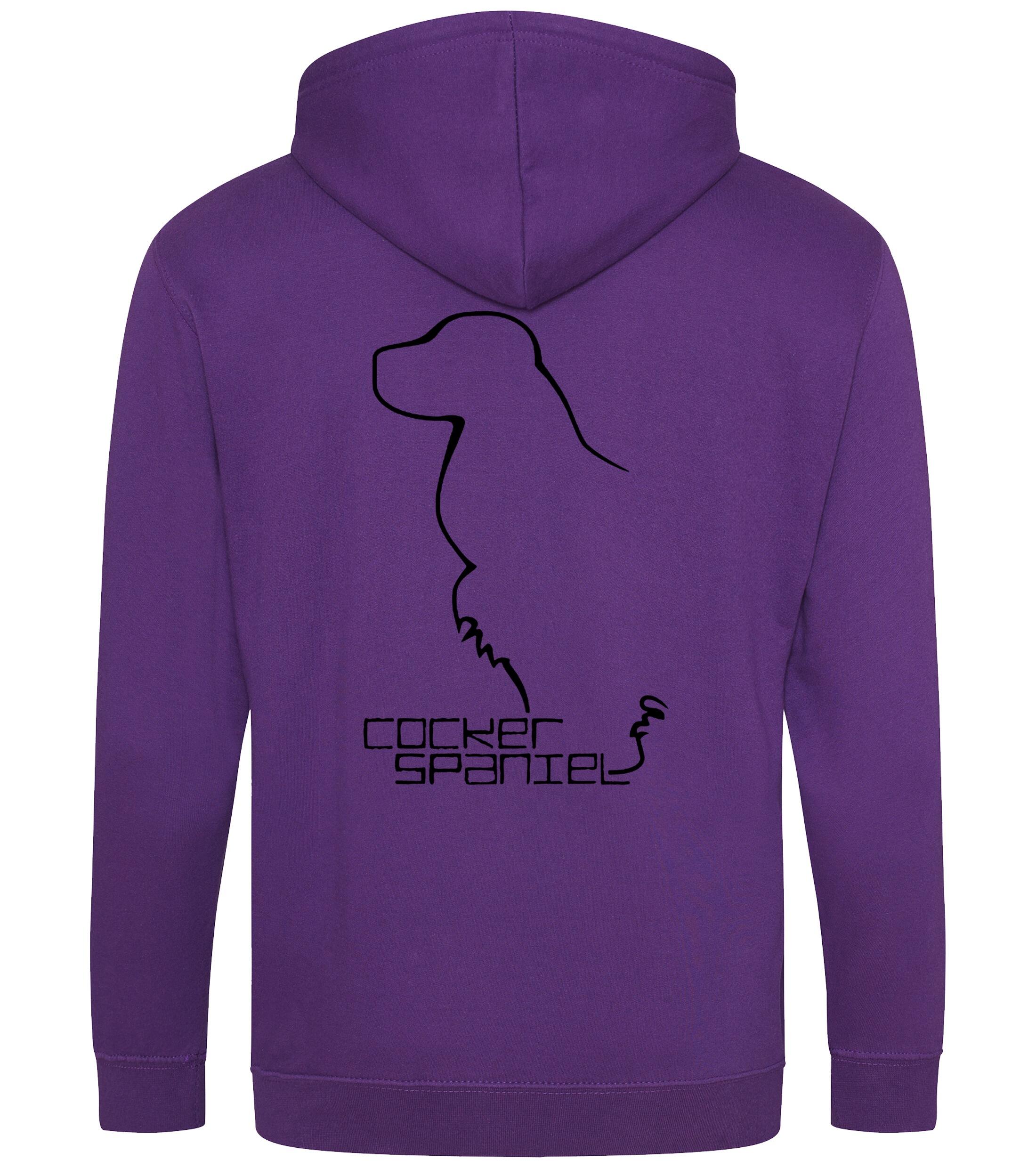 Cocker Spaniel Dog Breed Design Zipped Hoodie – Comfort, Style, and Cocker Spaniel Pride