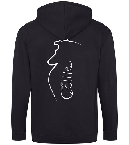 Collie (Rough) Dog Breed Design Zipped Hoodie – Comfort, Style, and Rough Collie Pride