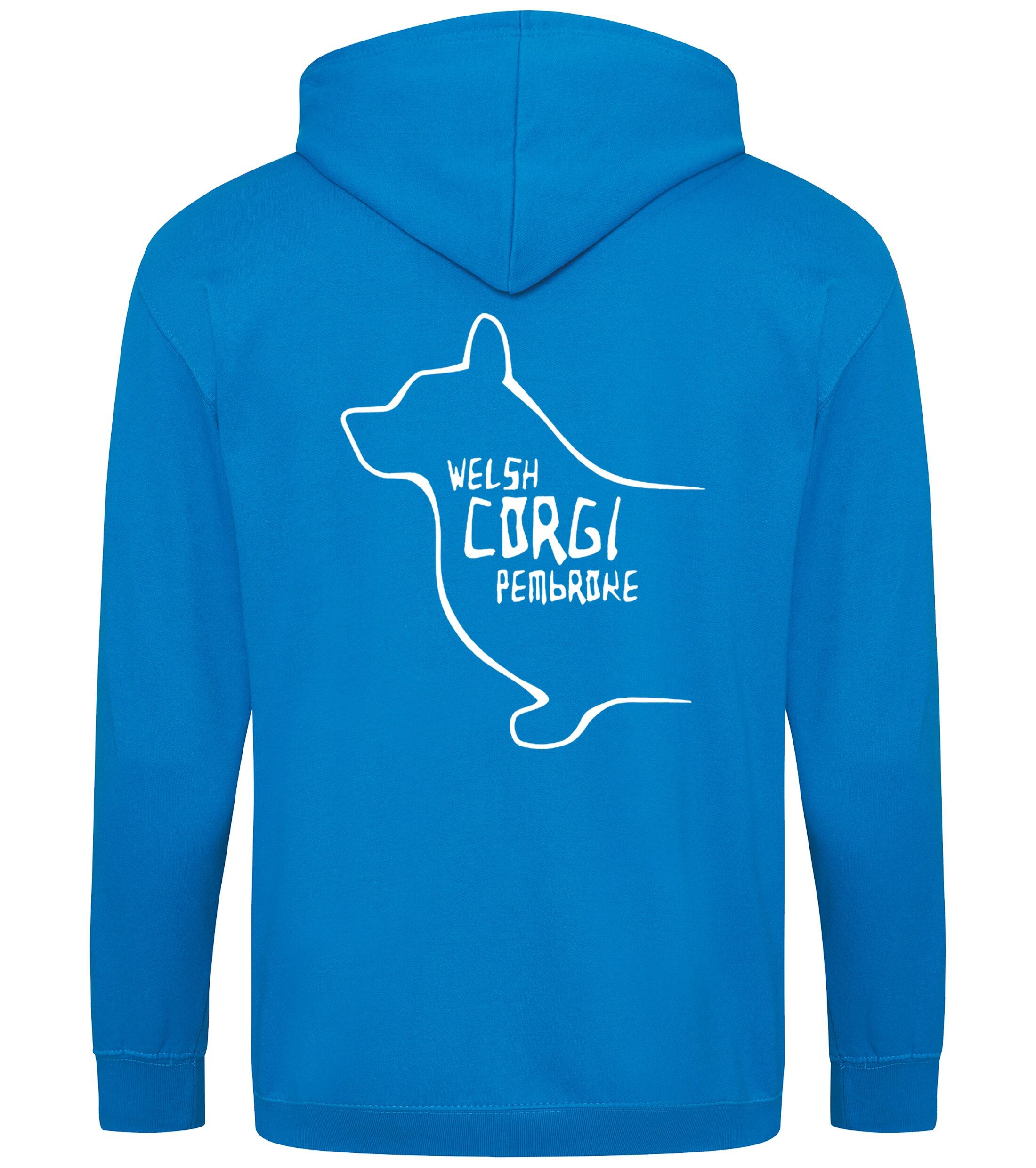 Corgi Pembroke (Welsh) Dog Breed Design Zipped Hoodie – Comfort, Style, and Corgi Pride