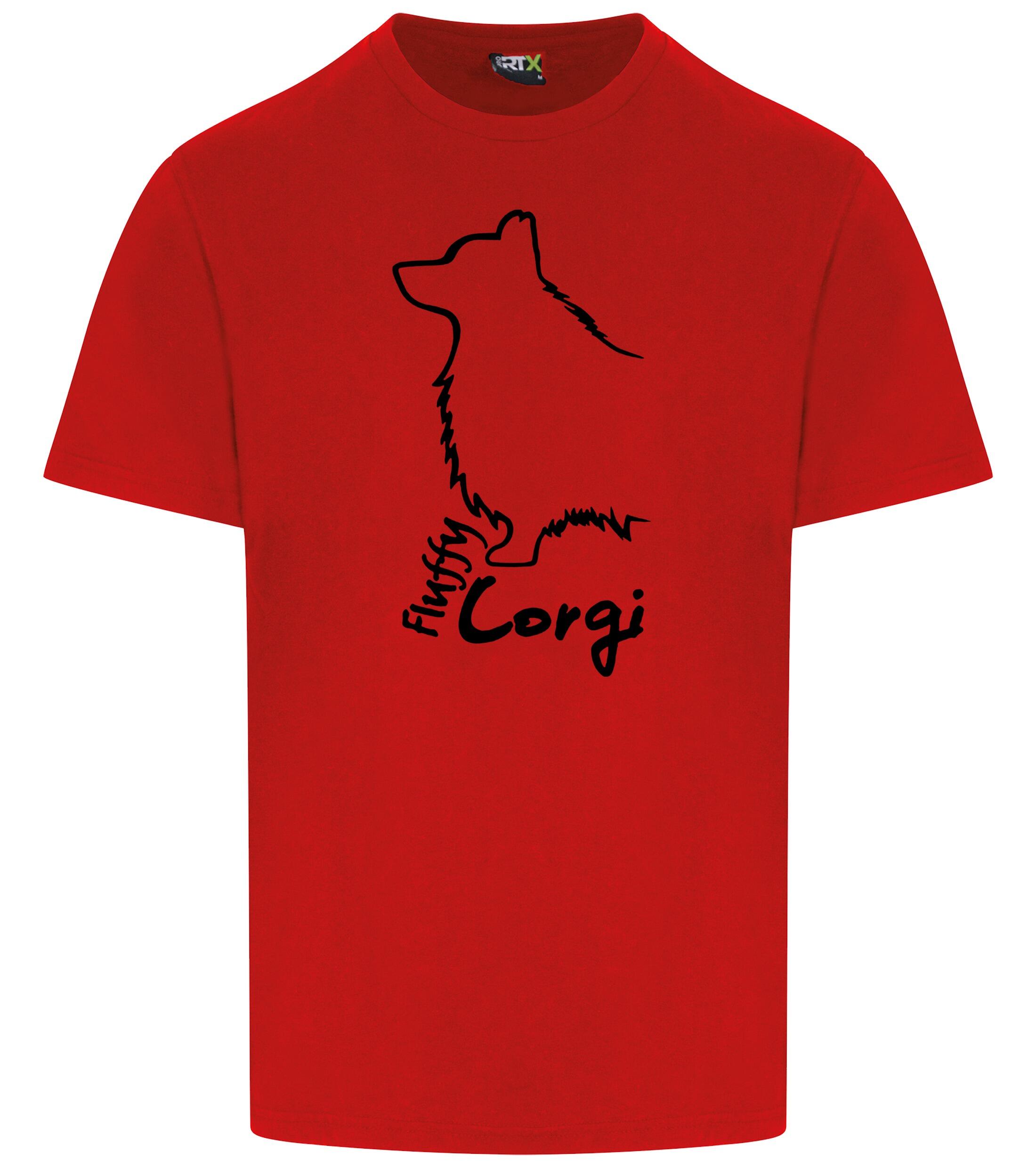 Unisex Roundneck T-shirt with Corgi Fluffy Dog Breed Design – Perfect for Corgi Fluffy Fans
