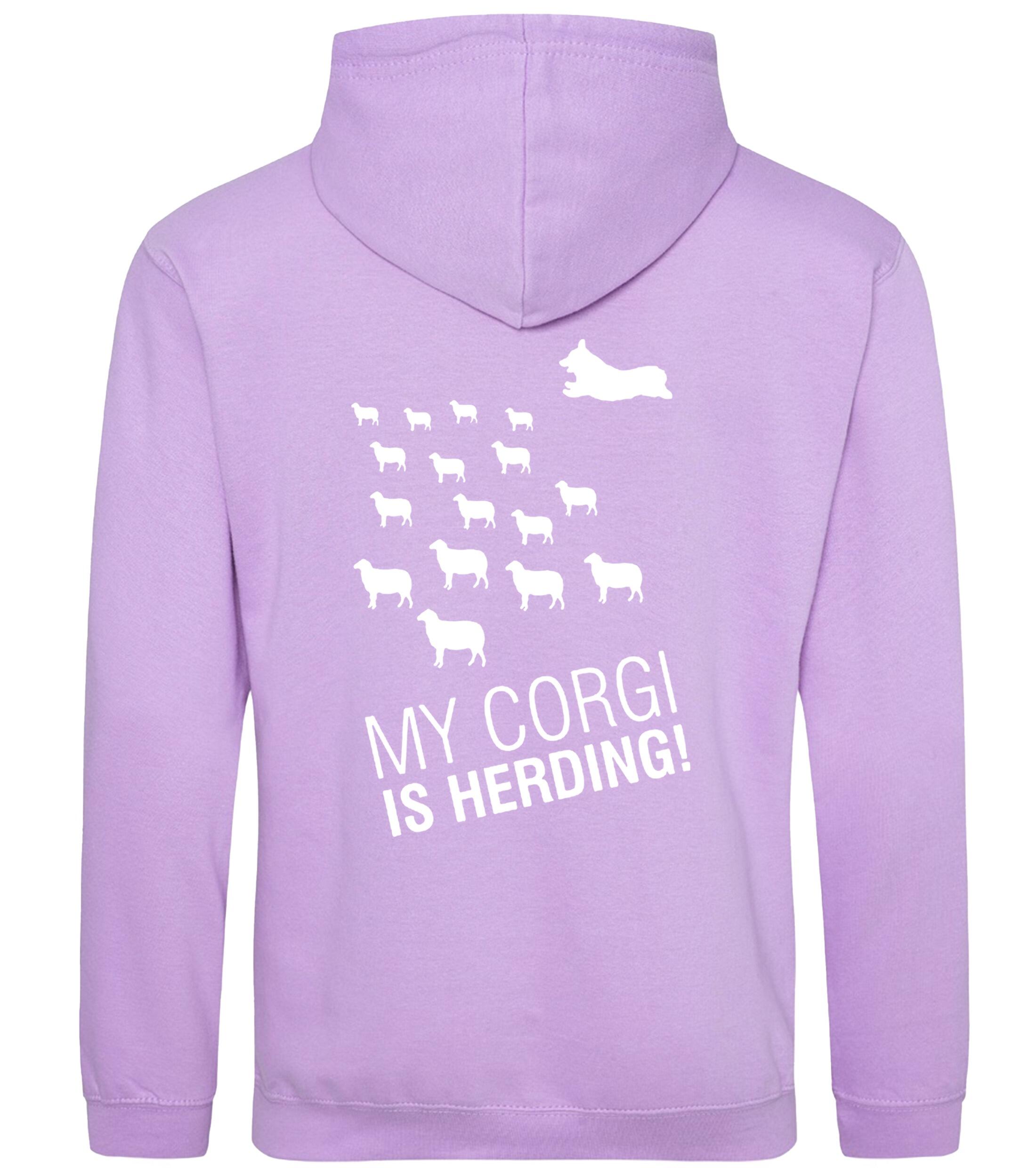 Pullover Hoodie with Corgi Herding Dog Breed Design – Cozy Style for Corgi Herding Fans