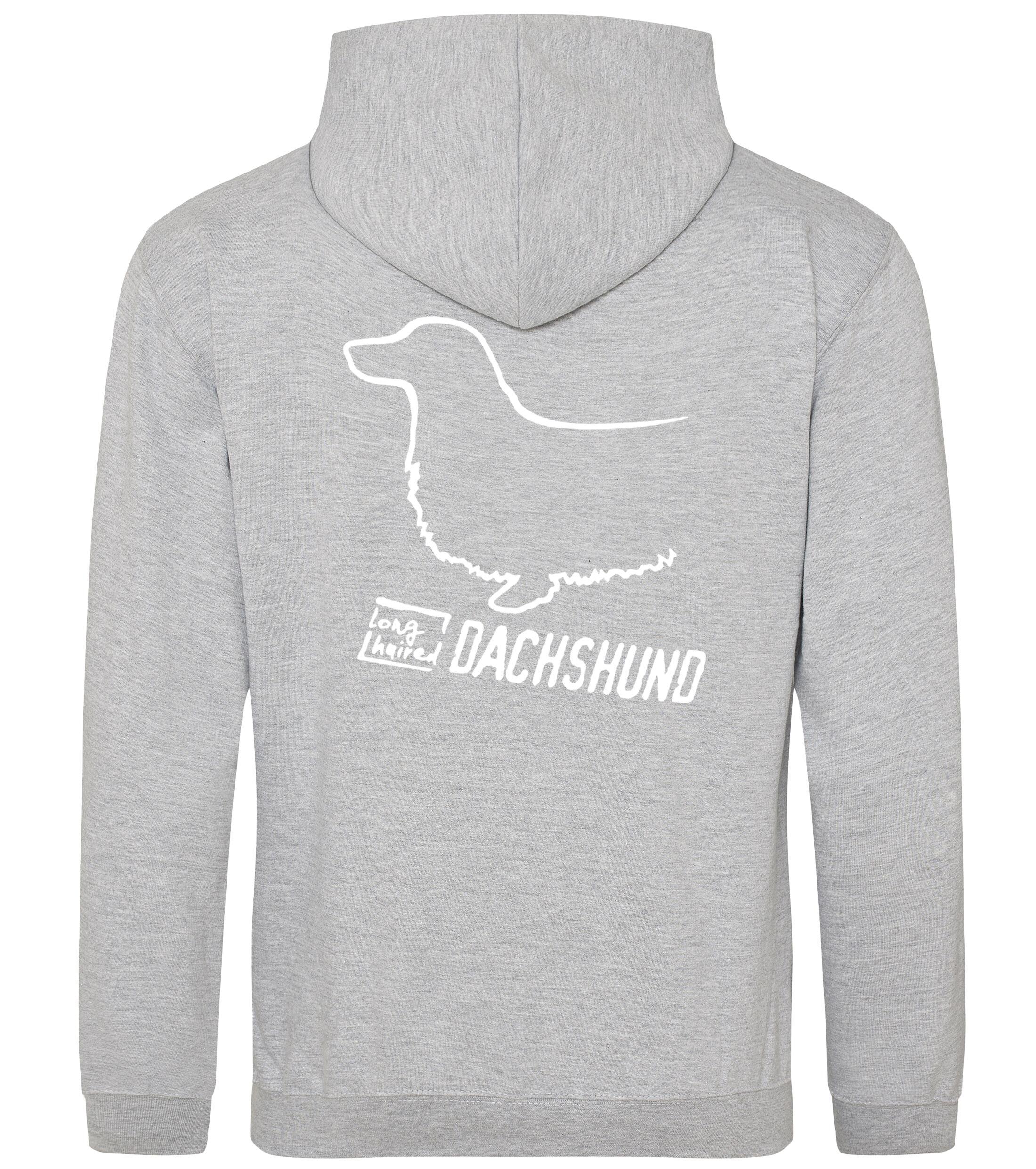 ​​Dachshund (Longhaired) Dog Breed Design Pullover Hoodie – Cozy & Stylish for Dachshund Lovers