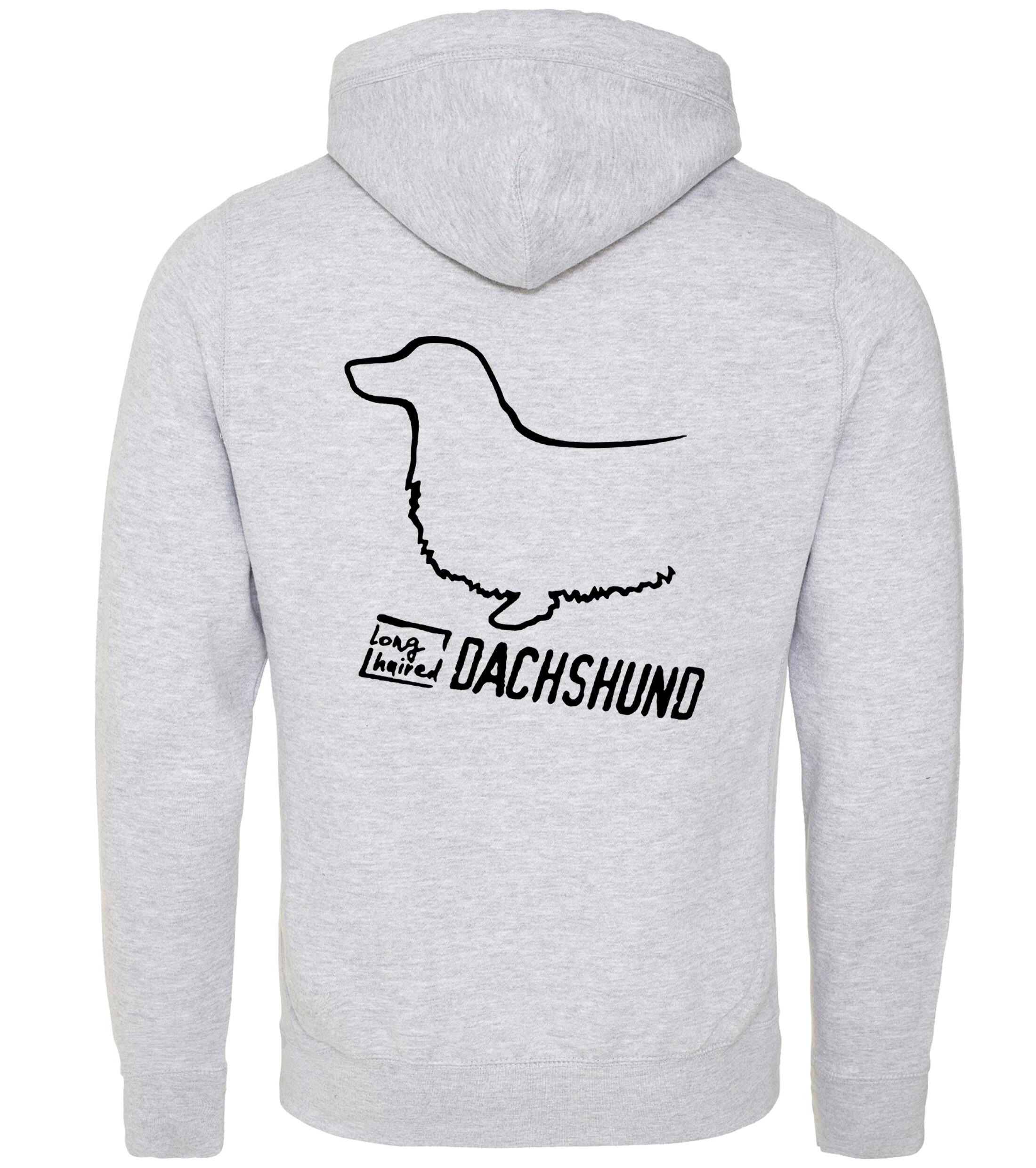 Dachshund (Longhaired) Dog Breed Design Unisex Crossneck Pullover Hoodie Showcase Your Passion for Dachshunds (Longhaired)