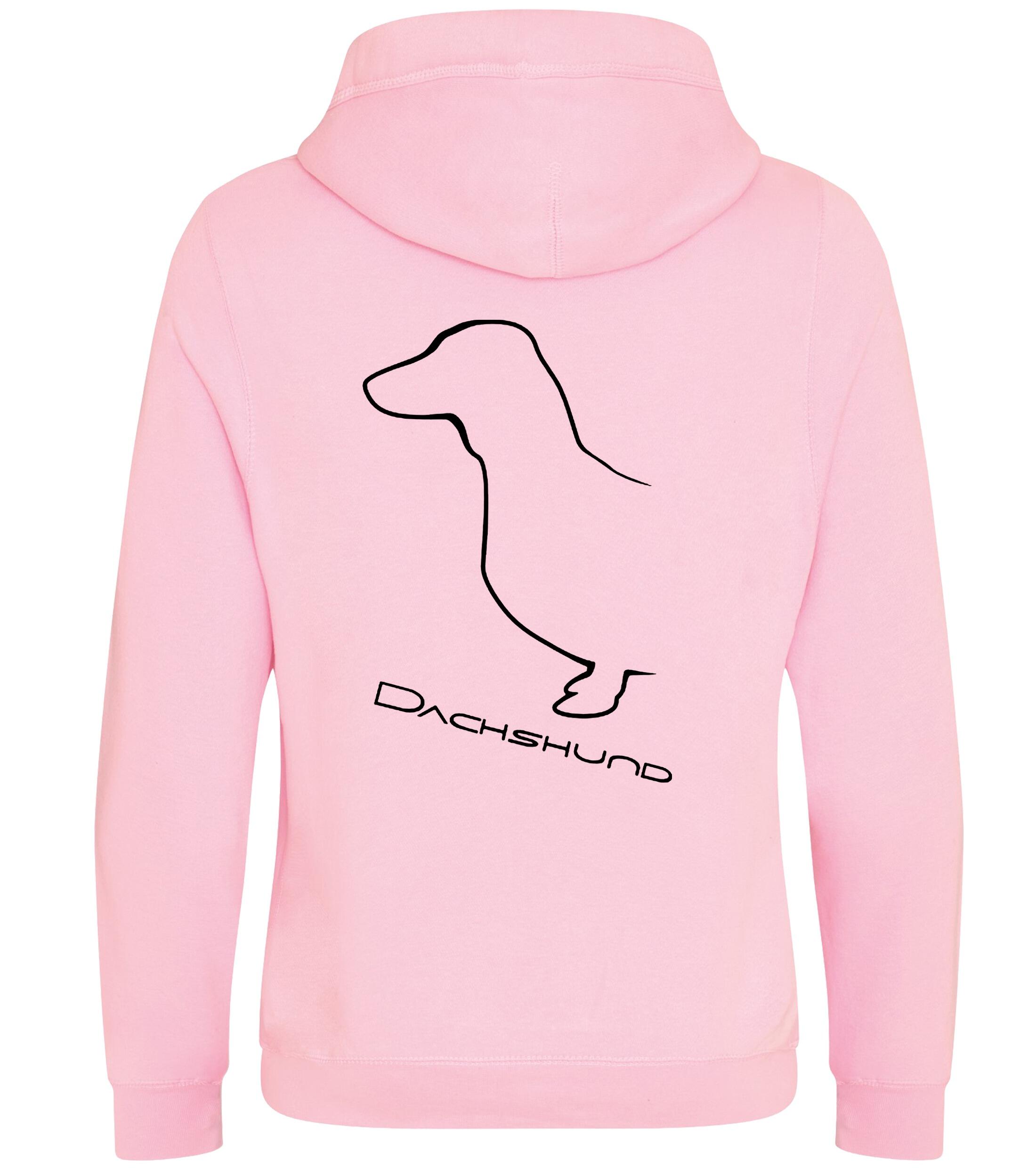 Dachshund (Smooth) Dog Breed Design Unisex Crossneck Pullover Hoodie