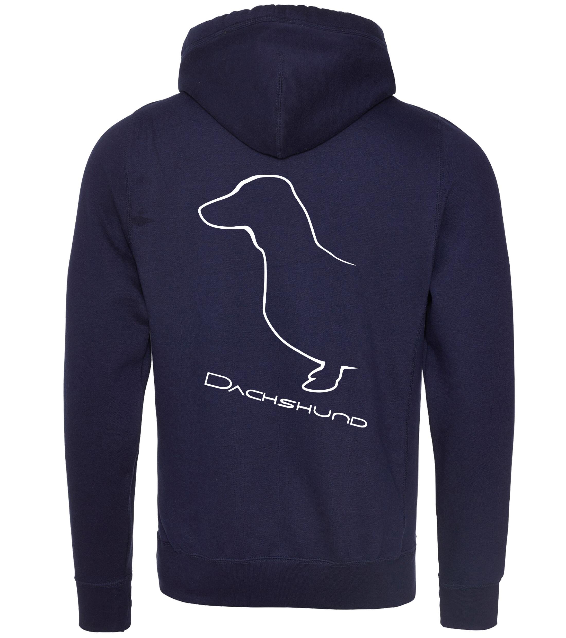 Dachshund (Smooth) Dog Breed Design Unisex Crossneck Pullover Hoodie