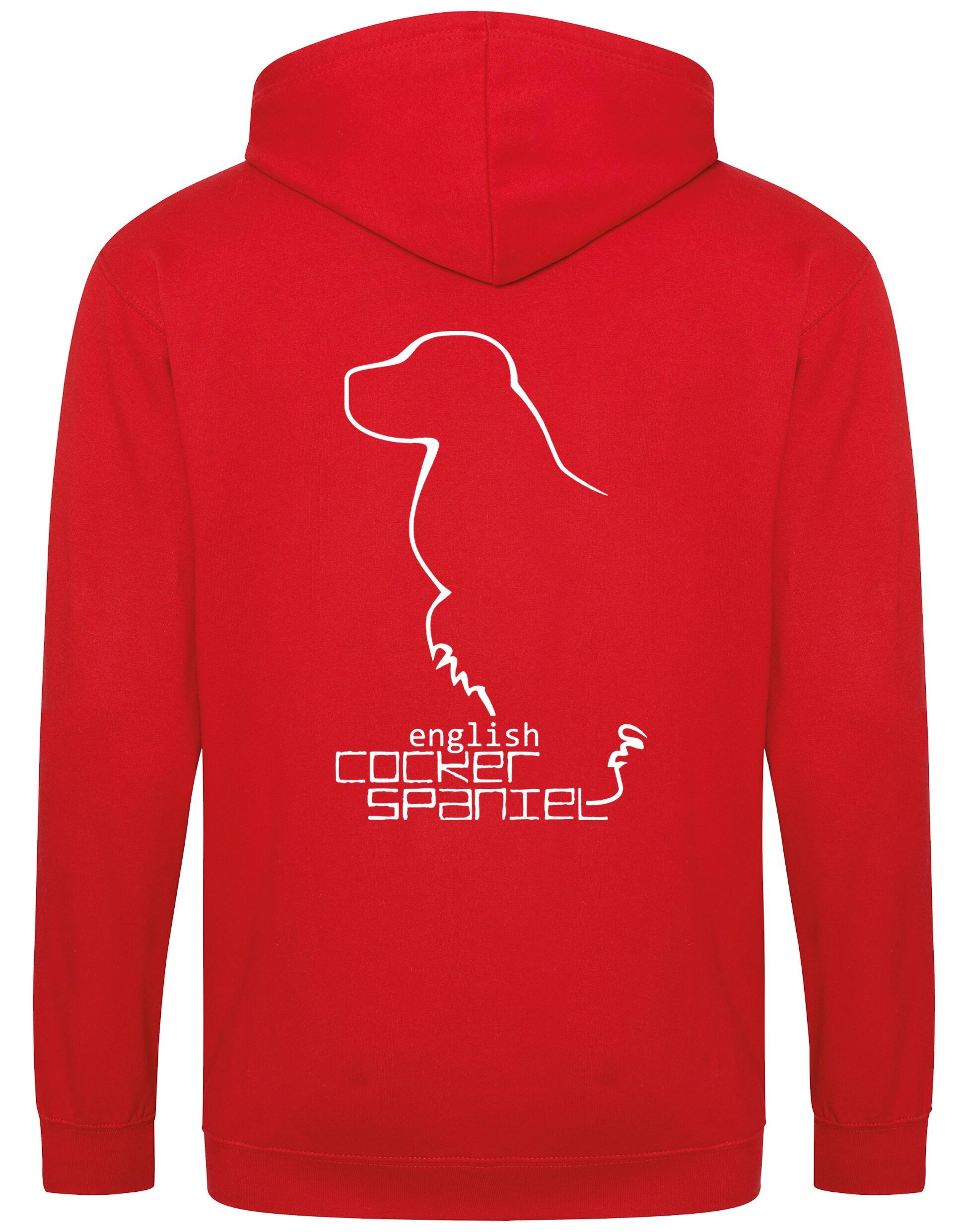 English Cocker Spaniel Dog Breed Design Zipped Hoodie – Comfort, Style, and Spaniel Pride