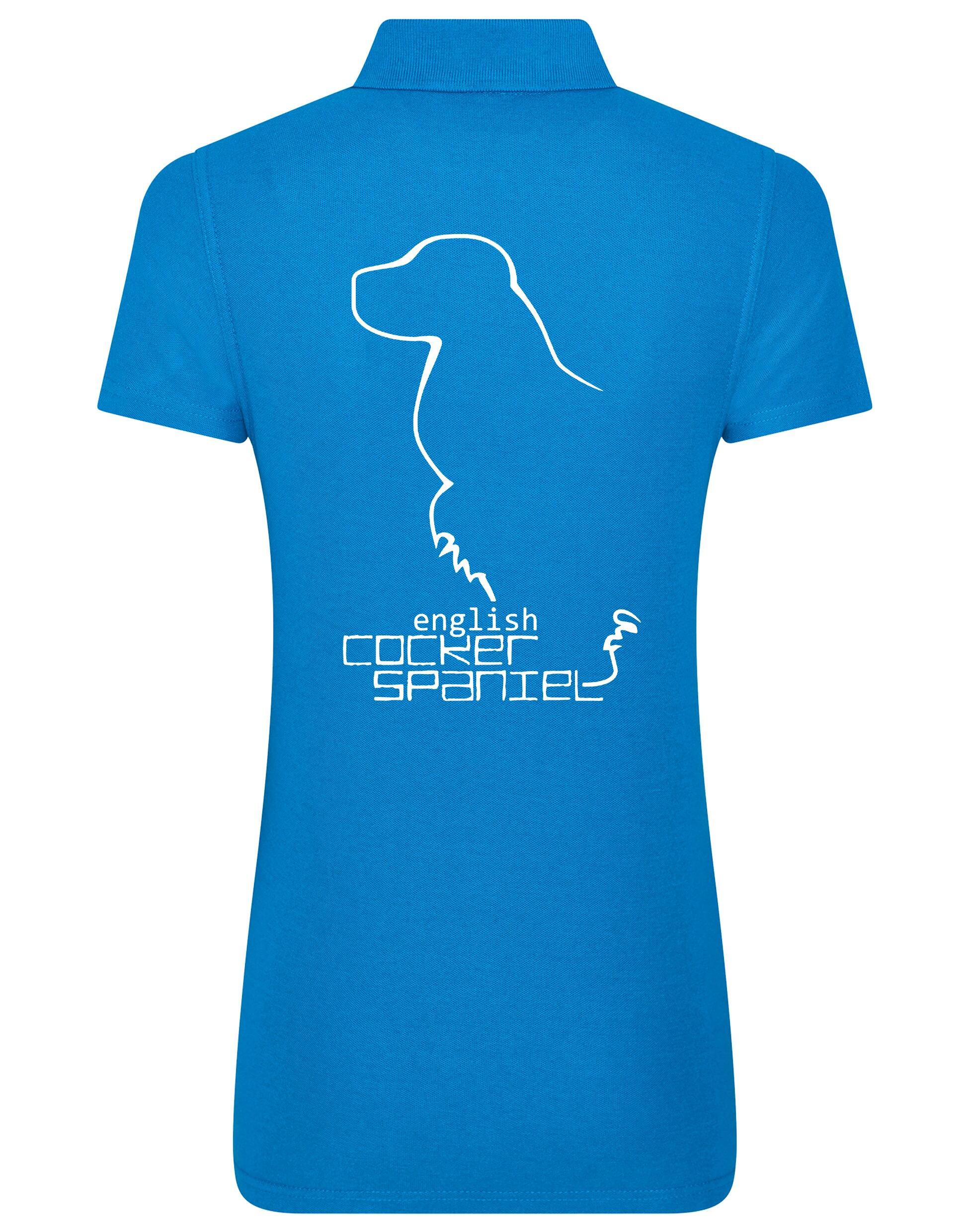 Women’s Cotton Polo with English Cocker Spaniel Design – A Must-Have for Spaniel Enthusiasts
