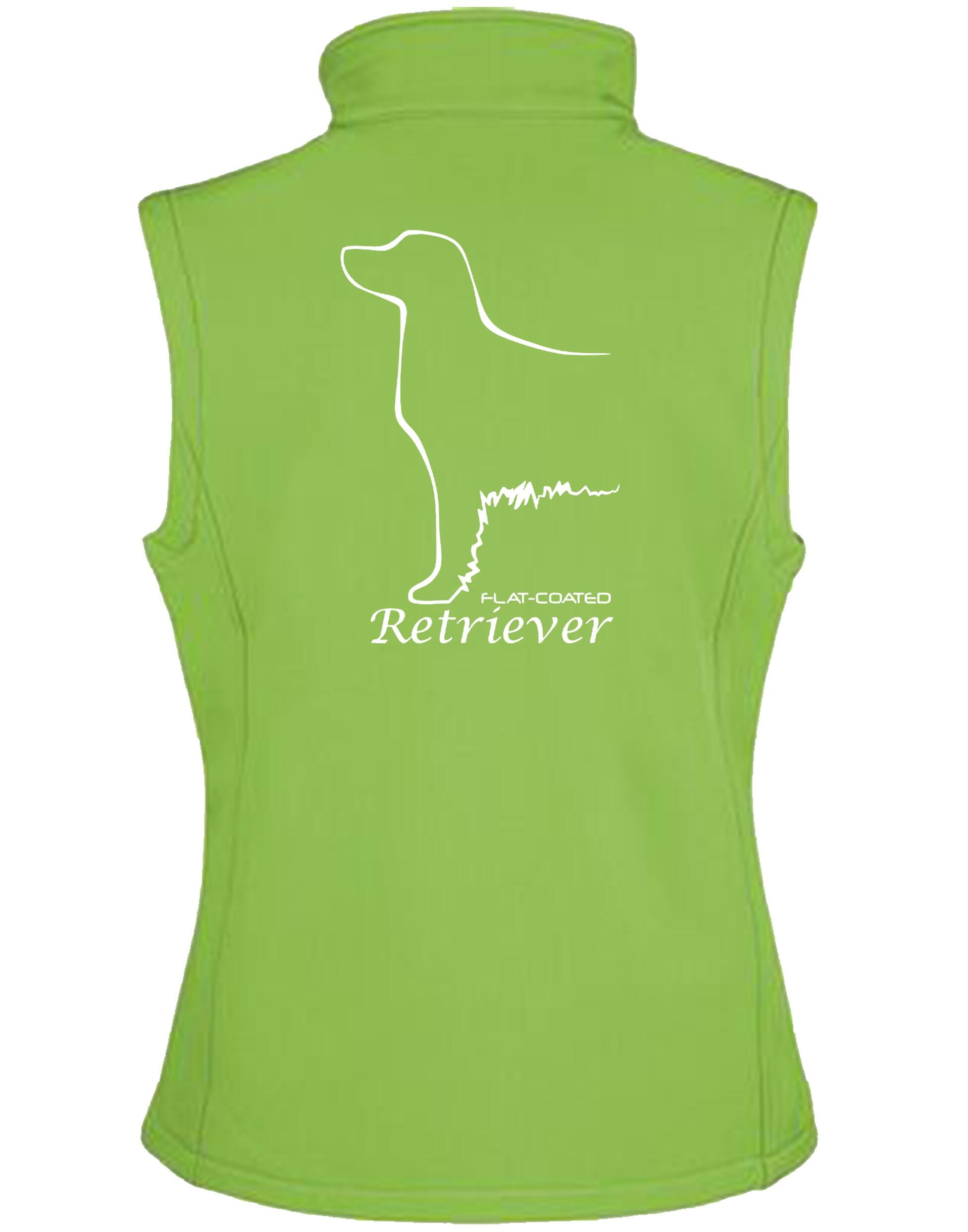 Flat Coated Retriever Women’s Softshell Gilet – Elegance and Functionality for Retriever Enthusiasts
