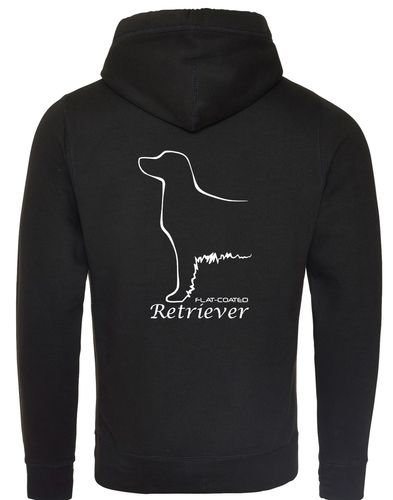 Flat Coated Retriever Unisex Crossneck Pullover Hoodie – A Stylish Essential for Retriever Lovers
