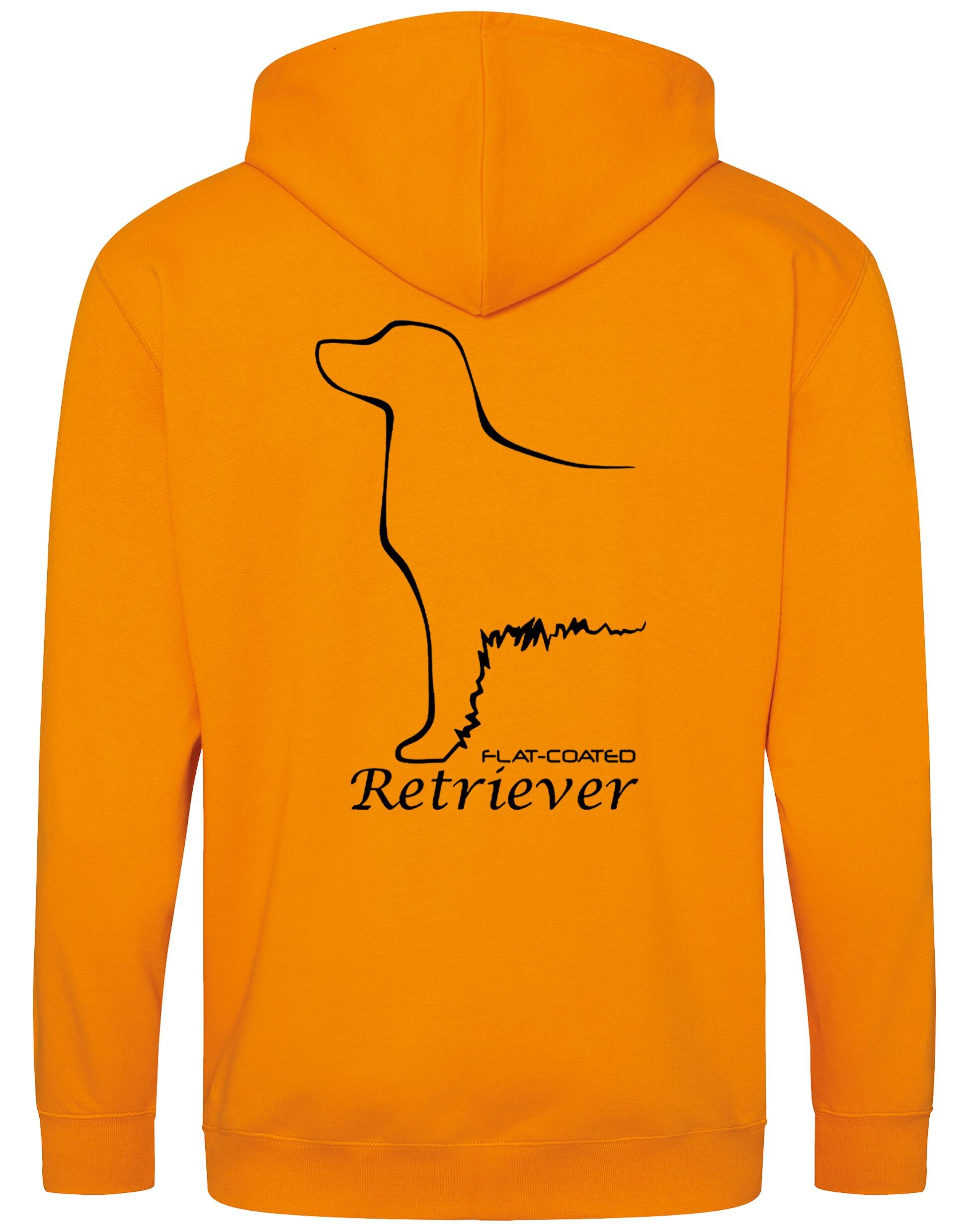Flat Coated Retriever Dog Breed Zipped Hoodie – Comfort, Style, and Retriever Pride