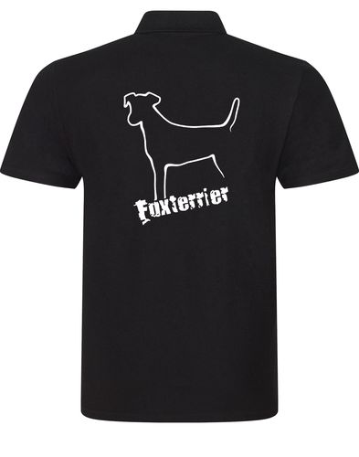 Unisex Cotton Polo with Fox Terrier Design – Comfort and Style for Every Terrier Fan