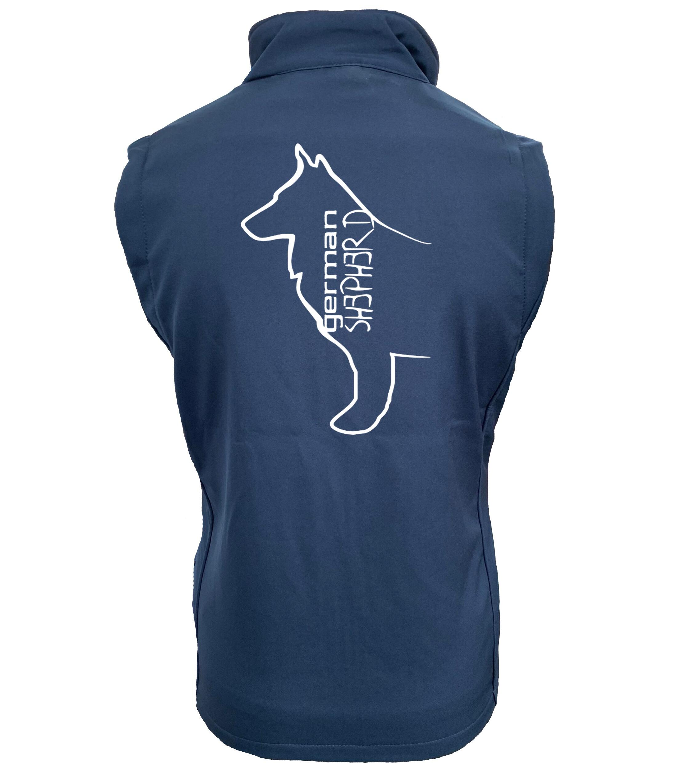 German Shepherd Unisex Softshell Jacket (Outline Design) – Your Perfect Outdoor Companion