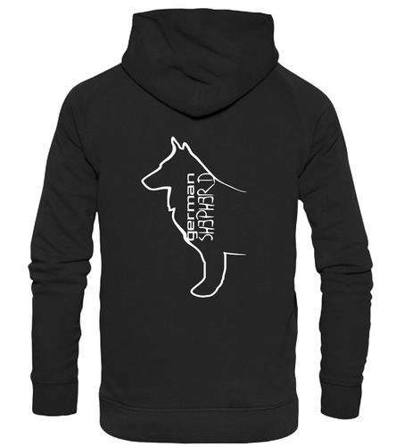 German Shepherd Outline Pullover Hoodie – Cozy and Stylish for German Shepherd Enthusiasts