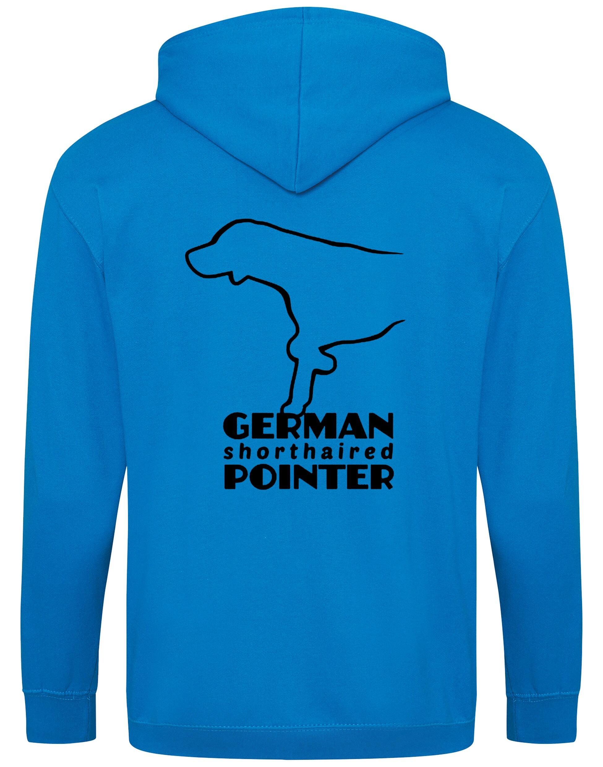 German Shorthaired Pointer Zipped Hoodie – Comfort, Style, and Pointer Pride