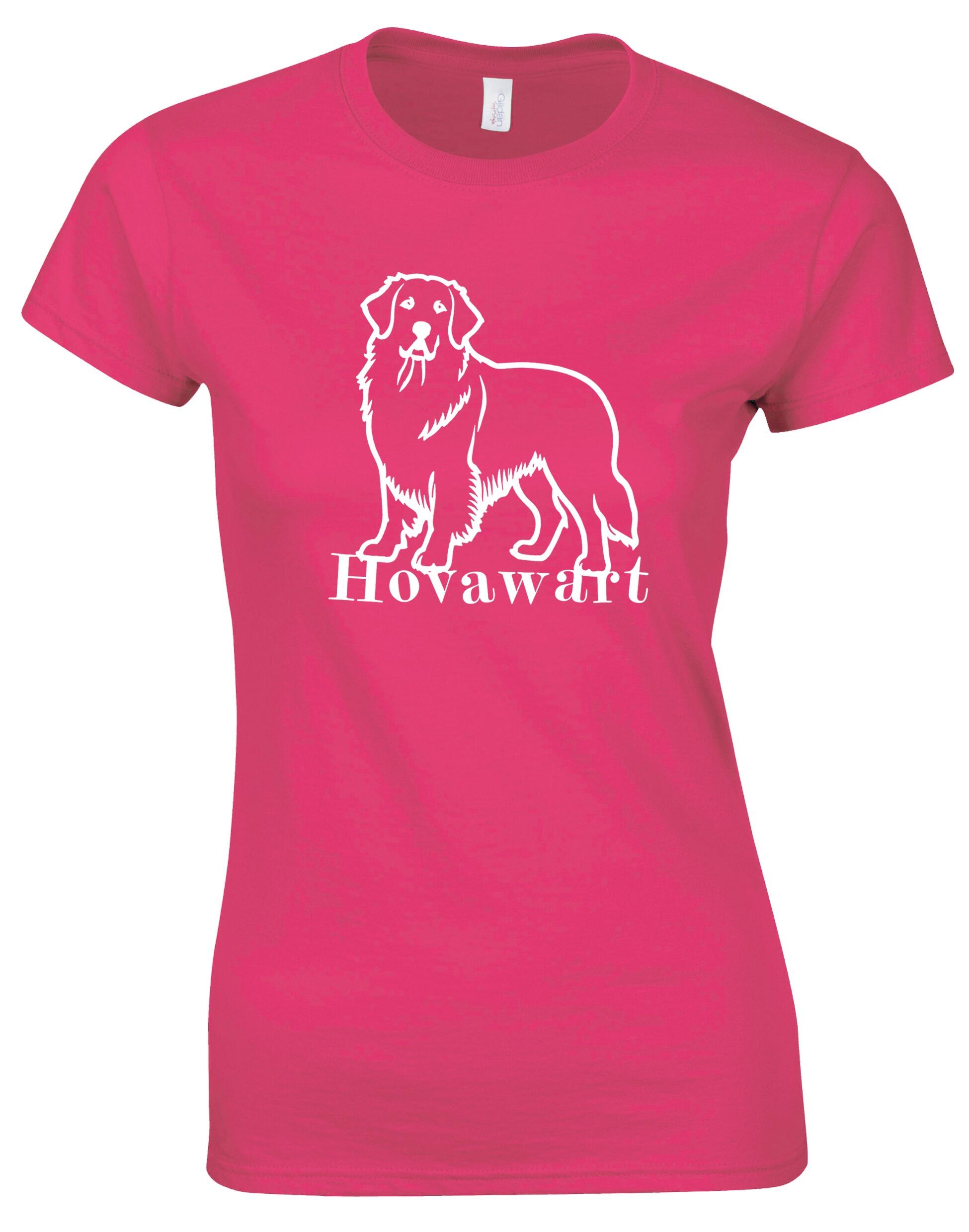 Hovawart Female Roundneck T-shirt – Soft cotton fabric with exclusive breed graphic, perfect for Hovawart enthusiasts.