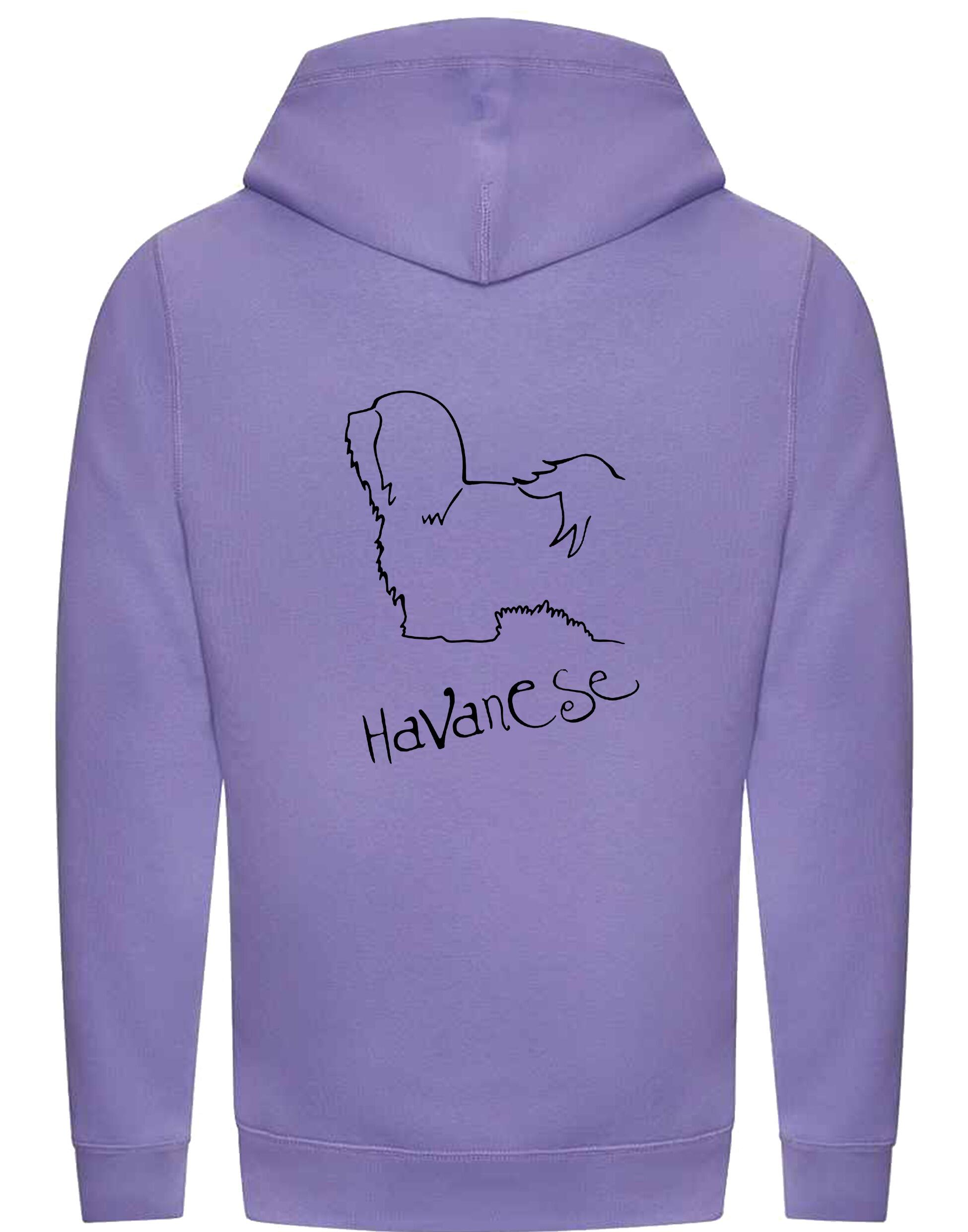 Havanese Crossneck Pullover Hoodie – Cozy and stylish unisex hoodie featuring a detailed Havanese graphic.