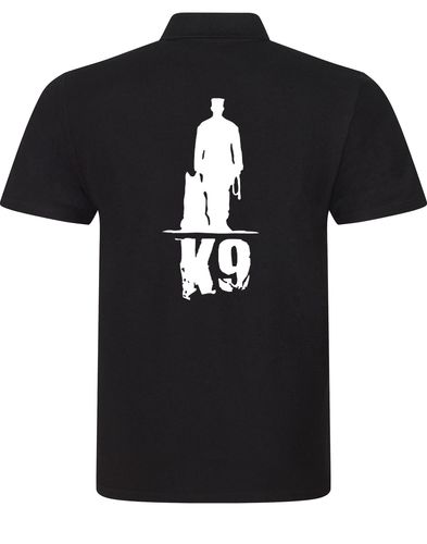 K9 Unisex Cotton Polo featuring an exclusive K9 design, showcasing the loyalty, intelligence, and beauty of dogs, made from breathable cotton for all-day comfort and style.