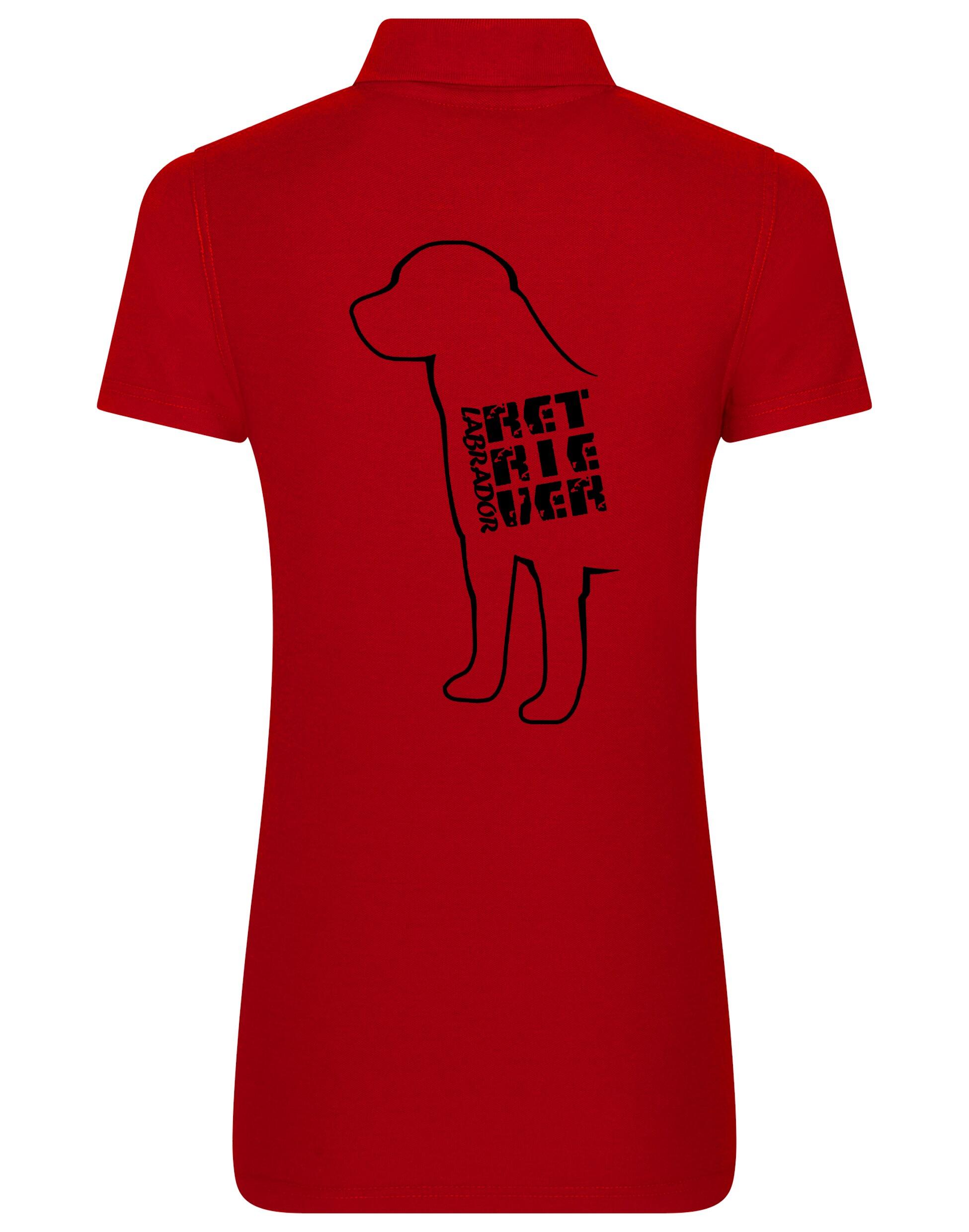 Women’s Cotton Polo featuring exclusive Labrador Retriever design, crafted from breathable cotton with a feminine fit for style and all-day comfort.