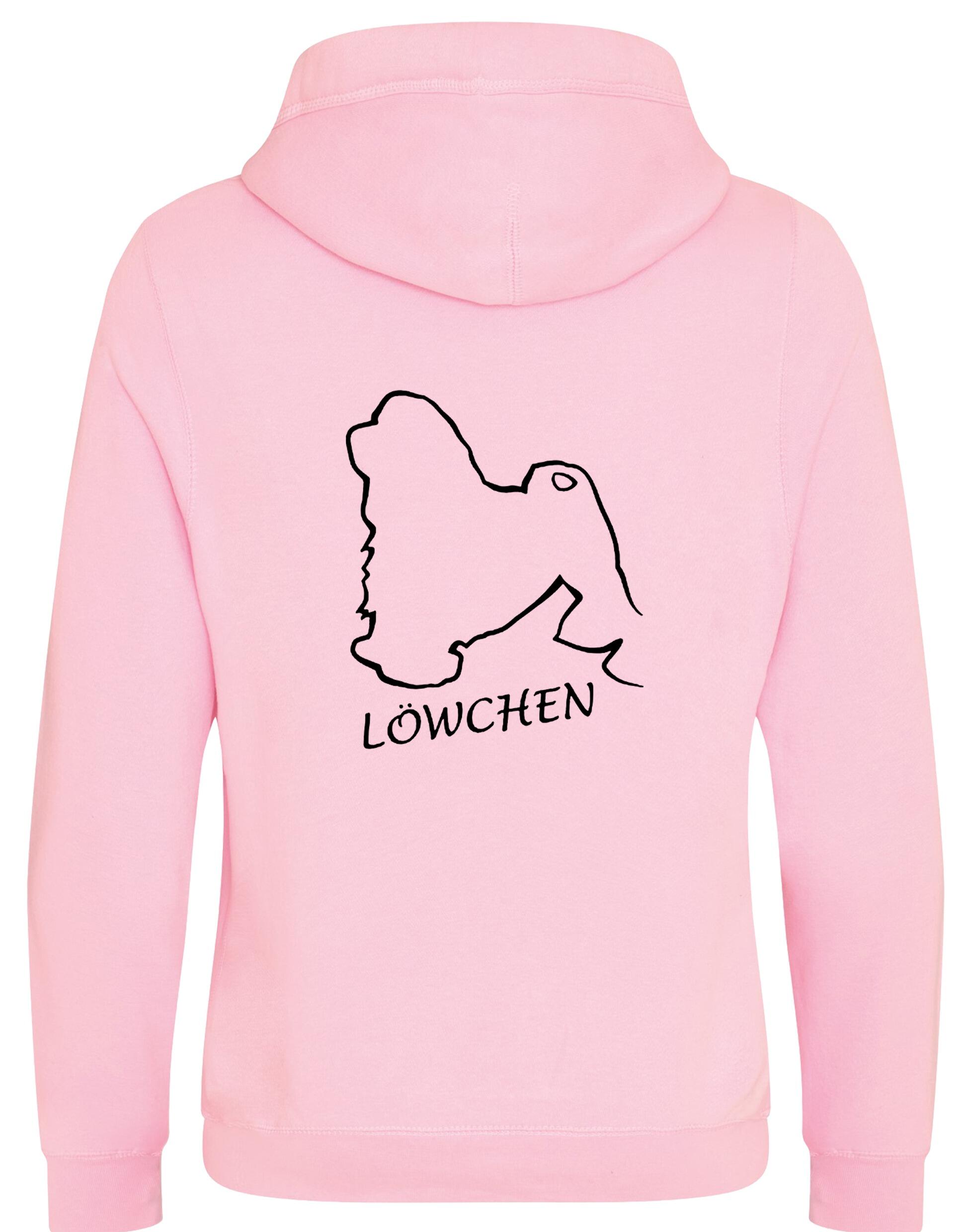 Lowchen Unisex Crossneck Pullover Hoodie with exclusive breed design and practical features.