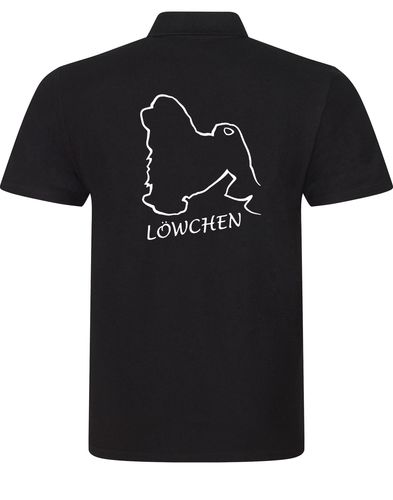 Lowchen Unisex Cotton Polo featuring exclusive breed design and relaxed fit.