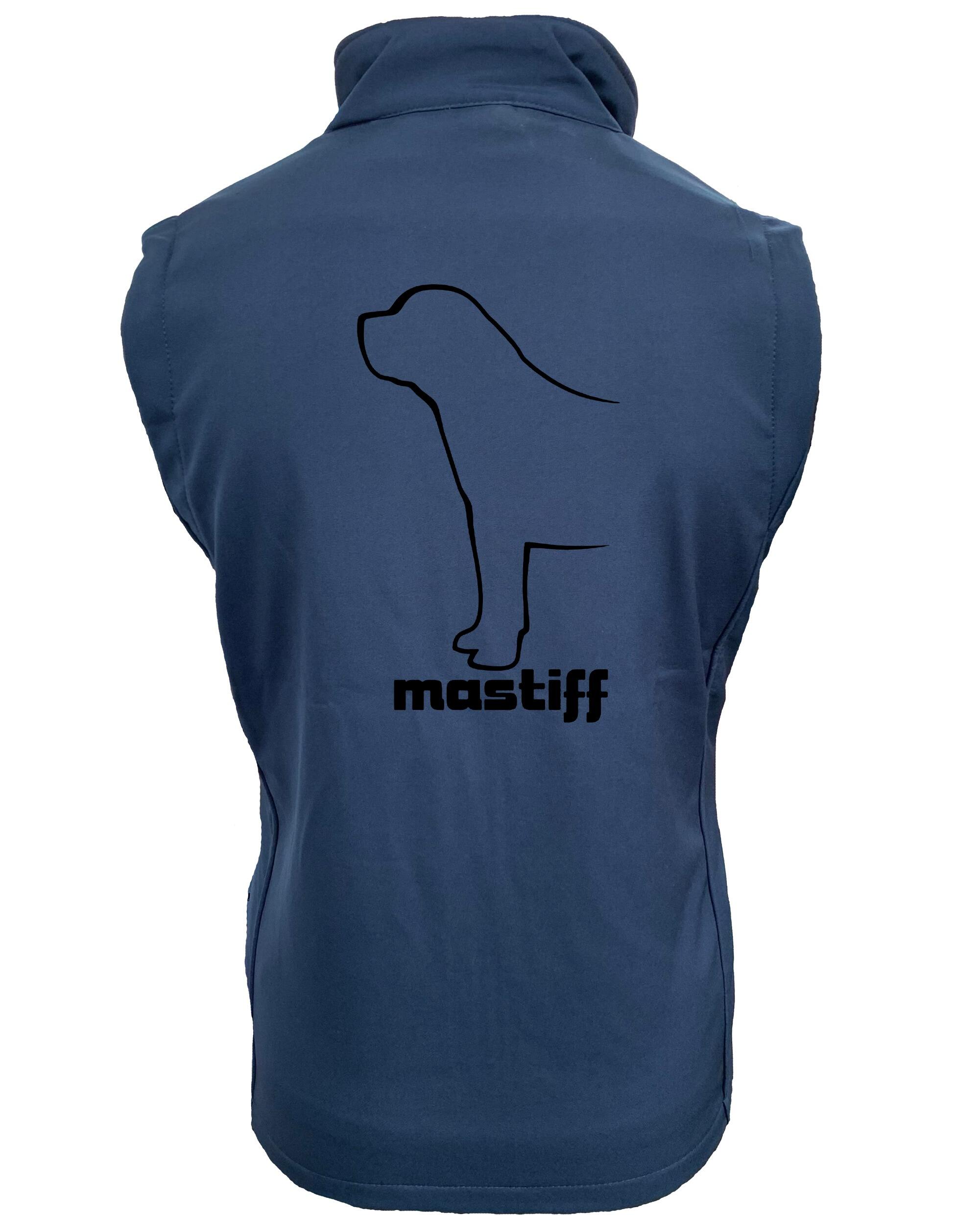Mastiff Women’s Softshell Jacket with exclusive breed design, water-resistant fabric, and fleece lining for warmth and comfort.