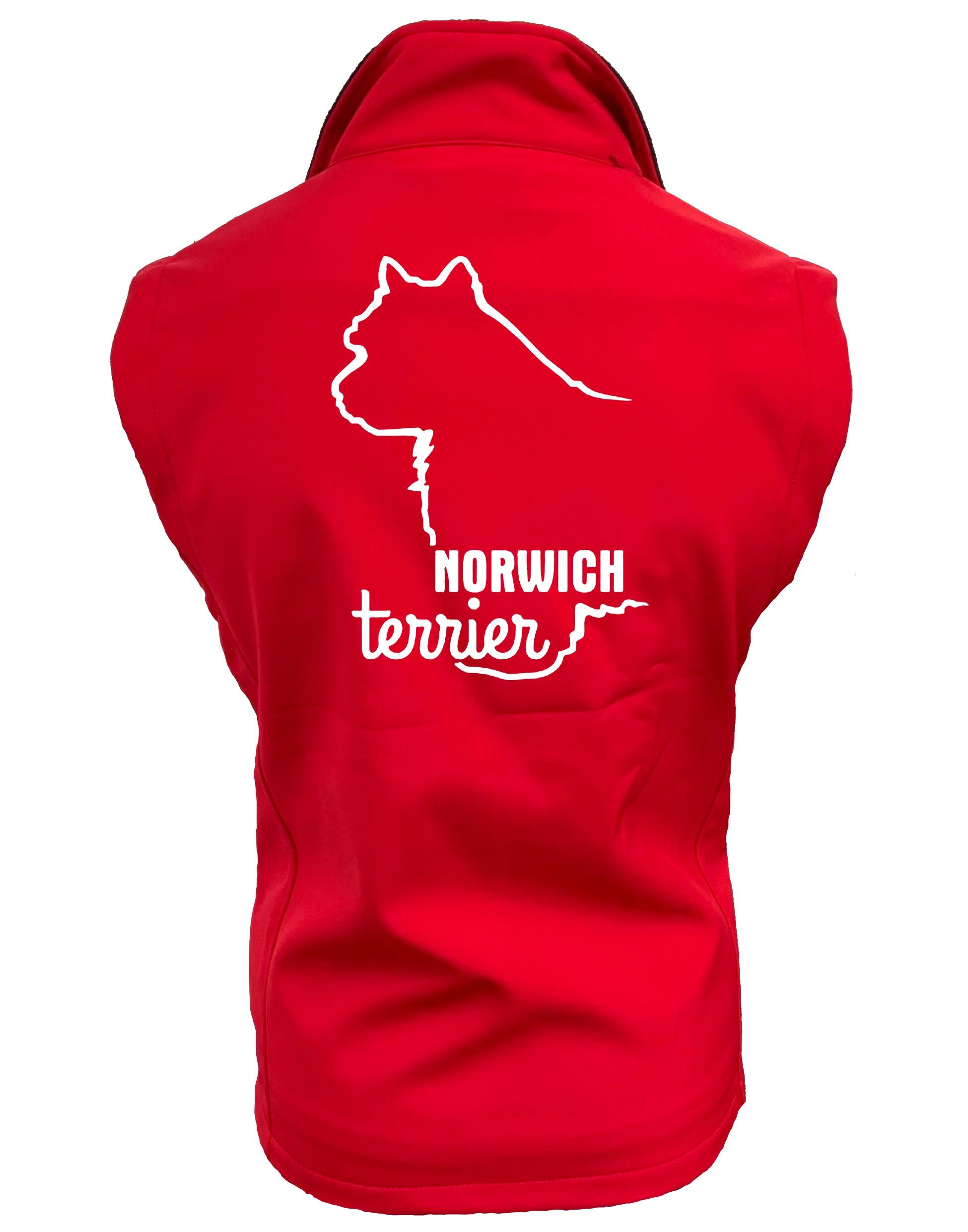 Norwich Terrier Unisex Softshell Jacket featuring exclusive breed artwork, water-resistant fabric, a fleece-lined interior, and a comfortable unisex fit. Ideal for outdoor adventures, dog shows, and everyday wear for Norwich Terrier lovers.