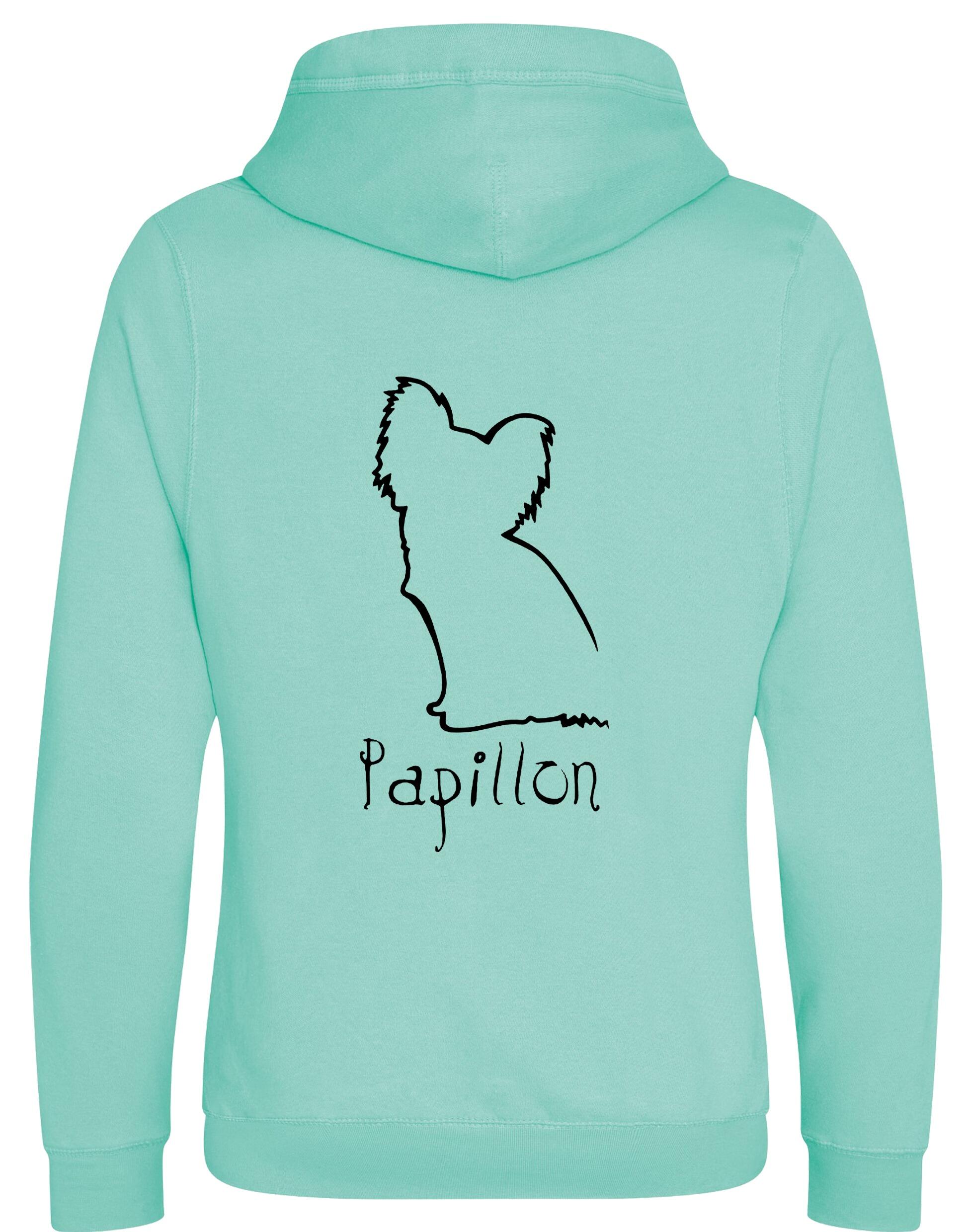 Papillon Crossneck Pullover Hoodie – cozy and stylish hoodie featuring an exclusive Papillon design with a modern crossneck hood. Perfect for dog owners and Papillon lovers.