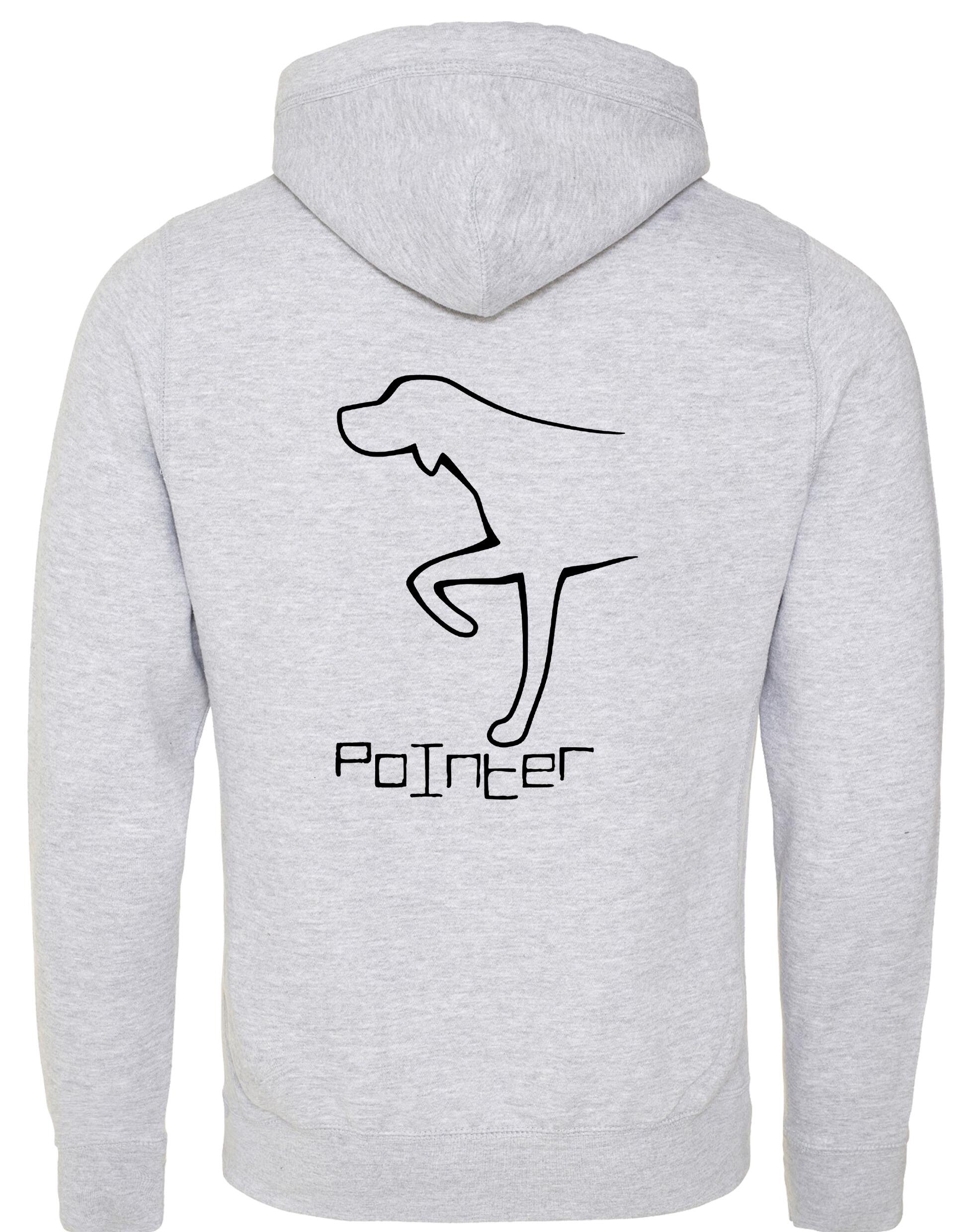 Pointer Crossneck Pullover Hoodie with a stylish Pointer design, featuring a warm brushed fleece lining and spacious kangaroo pocket.