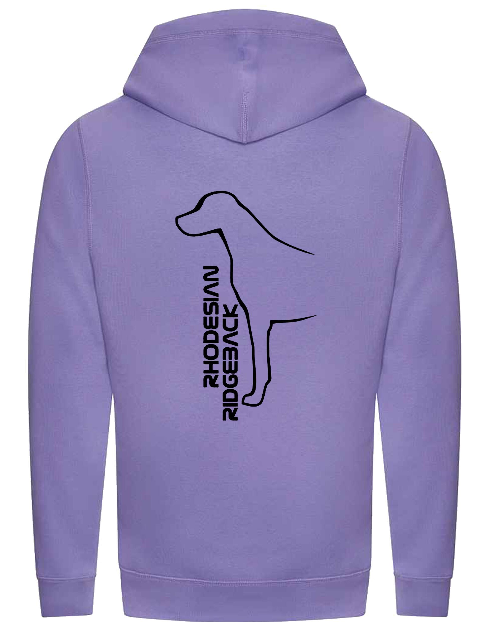 Rhodesian Ridgeback Crossneck Pullover Hoodie featuring exclusive breed artwork, modern crossneck design, soft fleece interior, kangaroo pocket, ribbed cuffs and hem, and a relaxed unisex fit for breed enthusiasts.