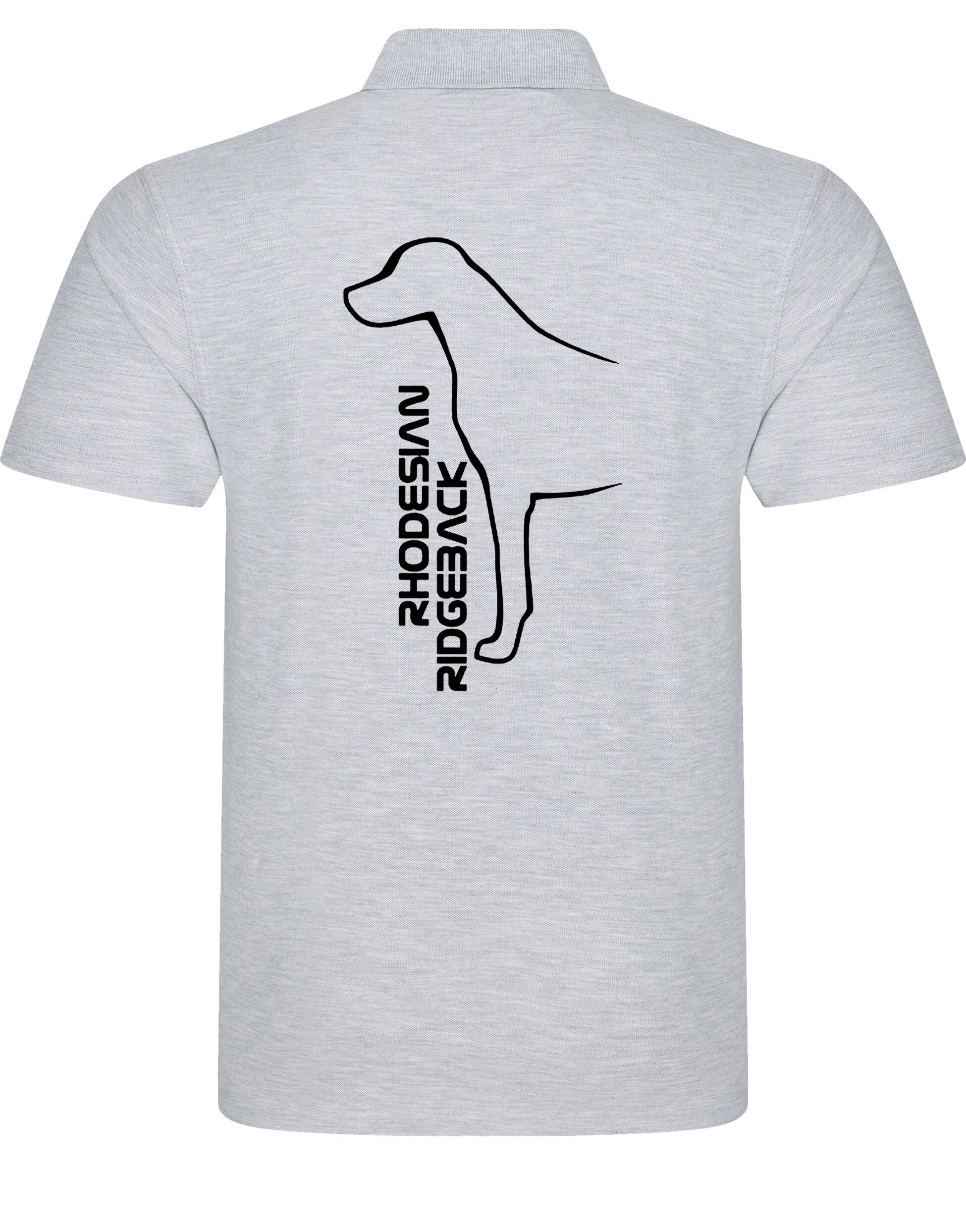 Rhodesian Ridgeback Unisex Cotton Polo featuring exclusive breed artwork, soft breathable cotton fabric, relaxed unisex fit, and classic polo collar for comfort, versatility, and style.