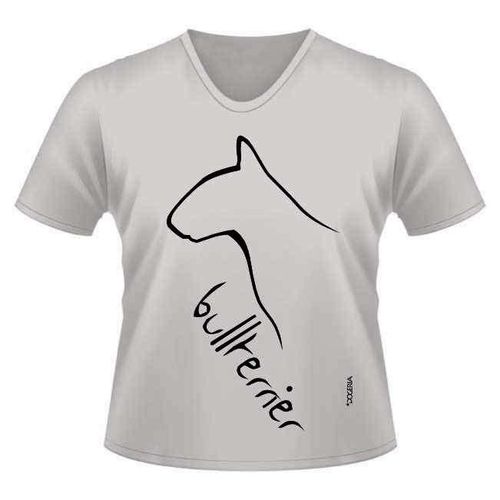 Bull Terrier Women's V Neck T-Shirt Premium Cotton