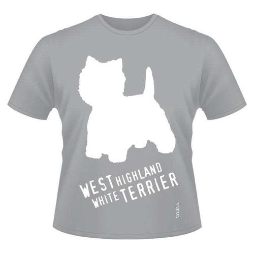 West Highland White Terrier T-Shirt Roundneck Cotton