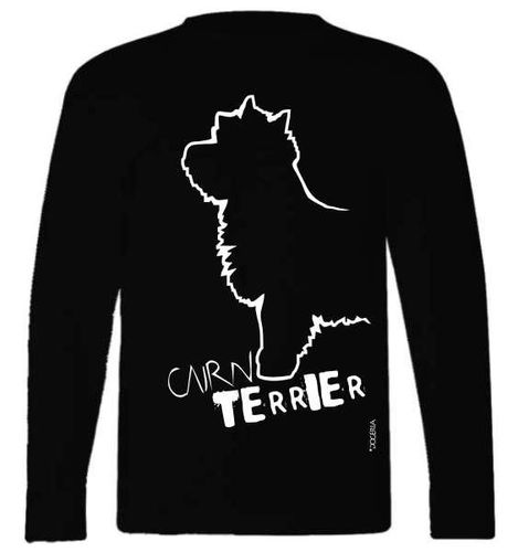 Cairn Terrier T-Shirt Adult Long-Sleeved Premium Cotton