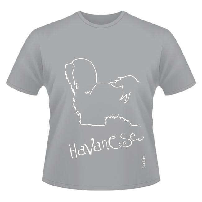 Havanese Dog Breed T Shirts Men s Roundneck Heavy Cotton Short Sleeve Exclusive Dogeria Design